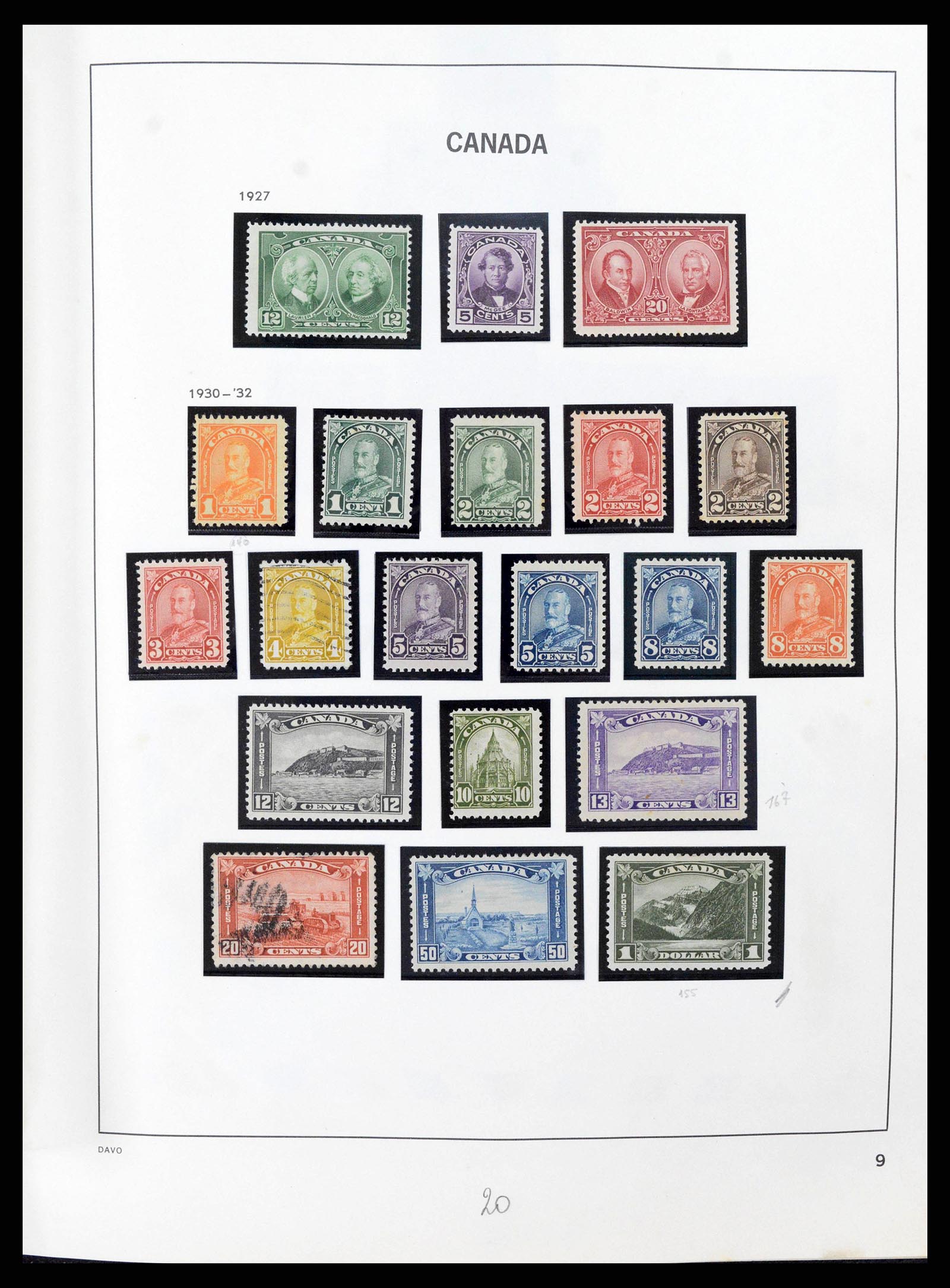 38036 0022 - Postzegelverzameling 38036 Canada 1851-1980.