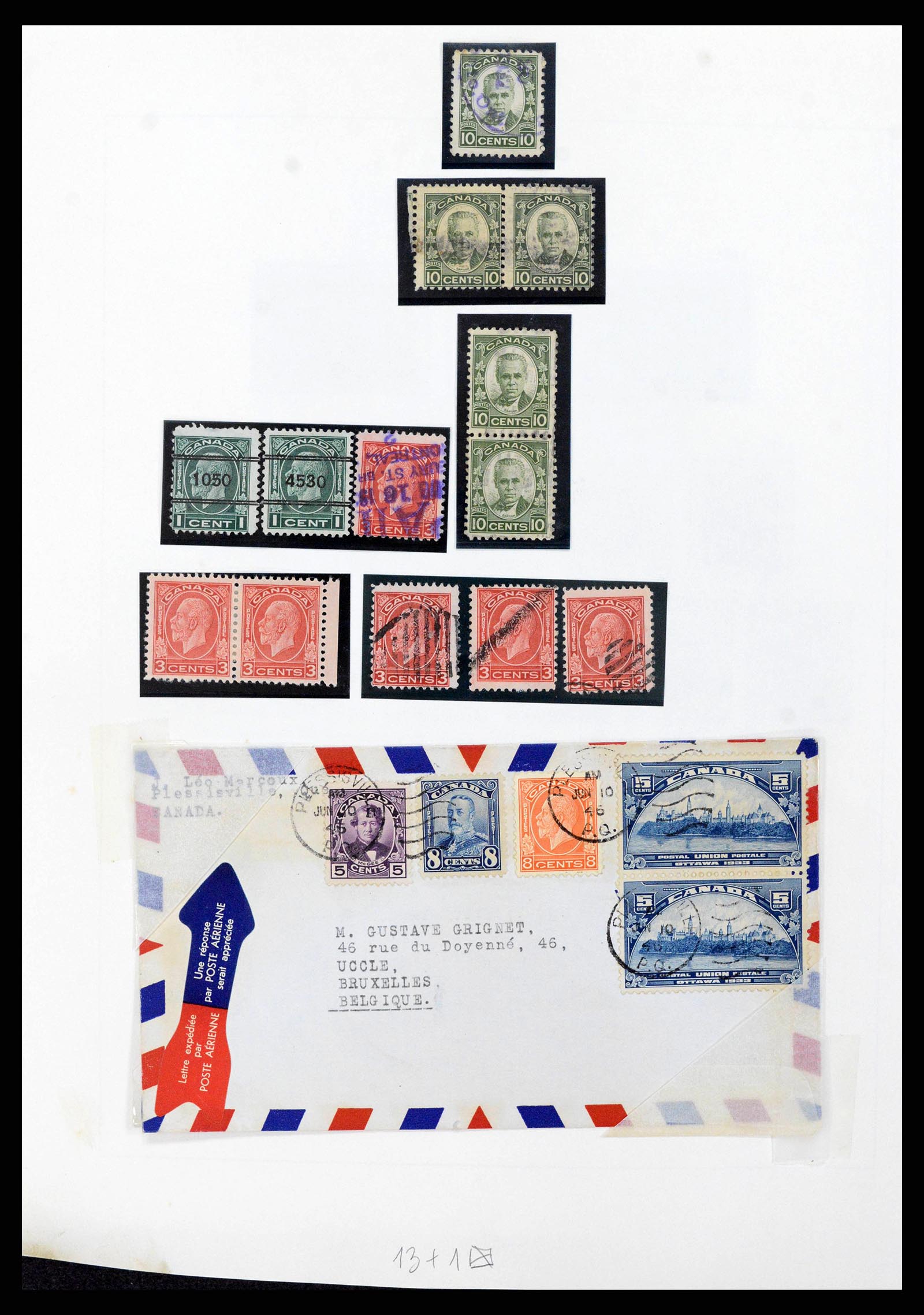 38036 0023 - Postzegelverzameling 38036 Canada 1851-1980.