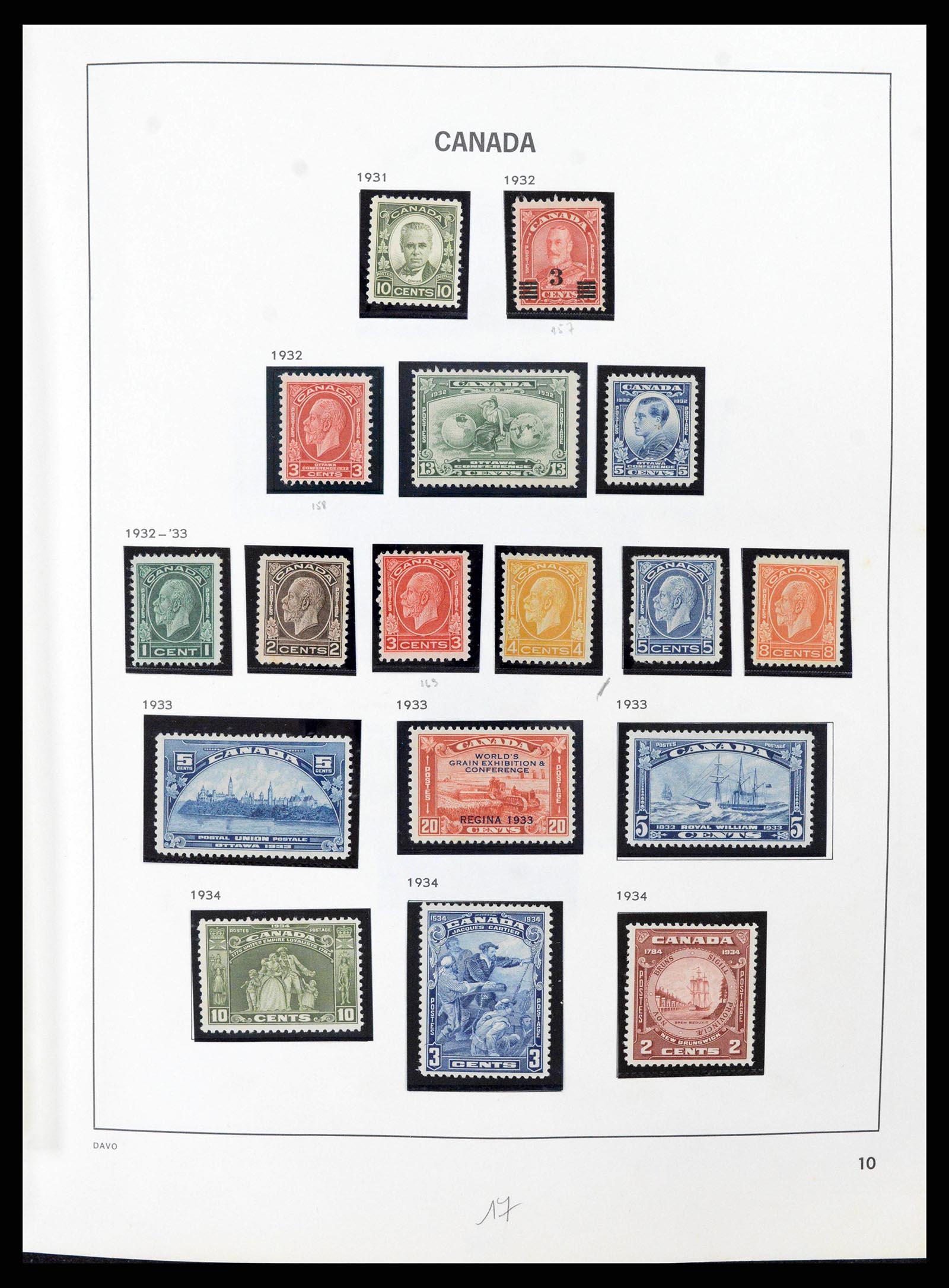 38036 0024 - Postzegelverzameling 38036 Canada 1851-1980.