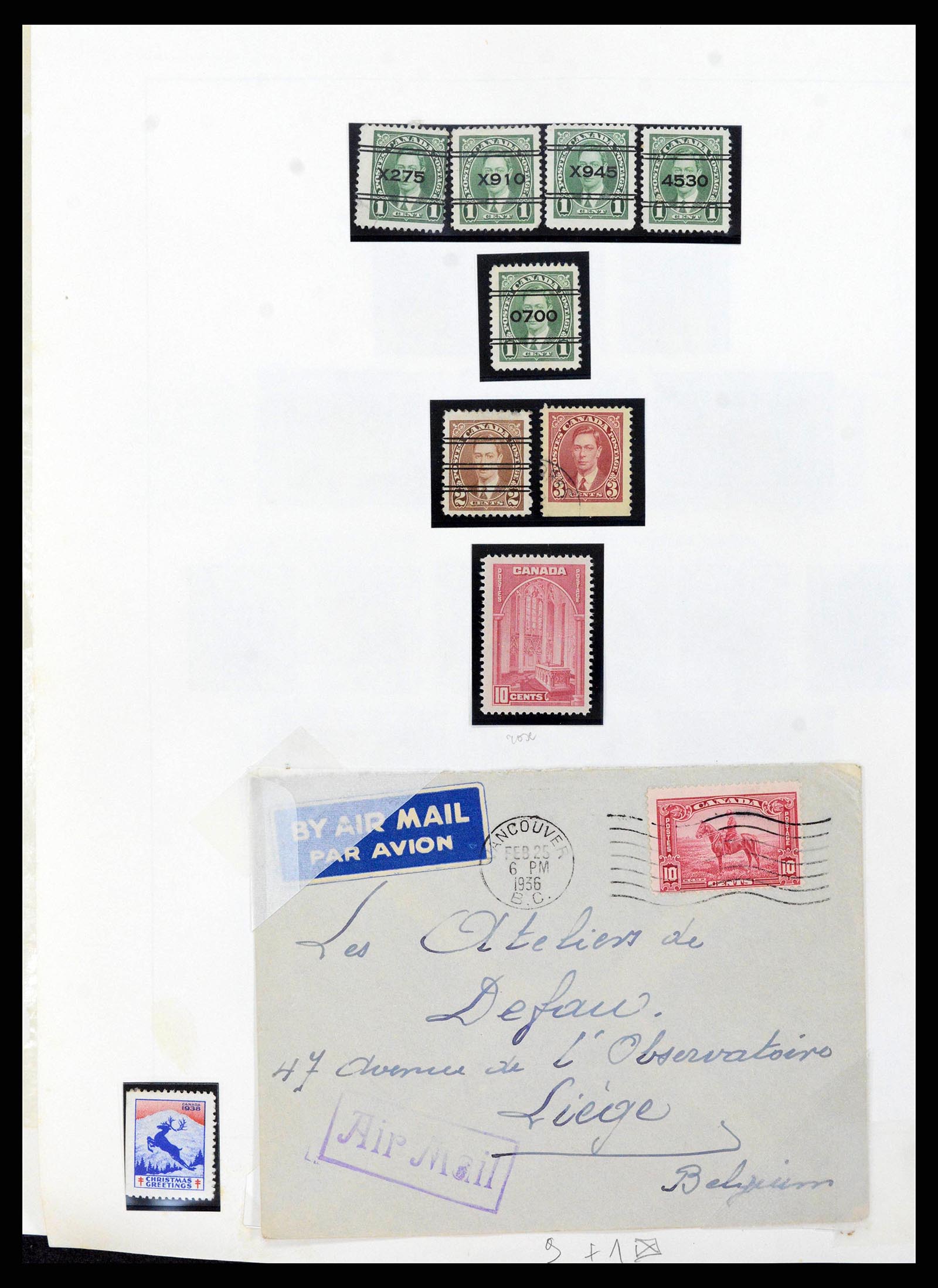 38036 0029 - Postzegelverzameling 38036 Canada 1851-1980.