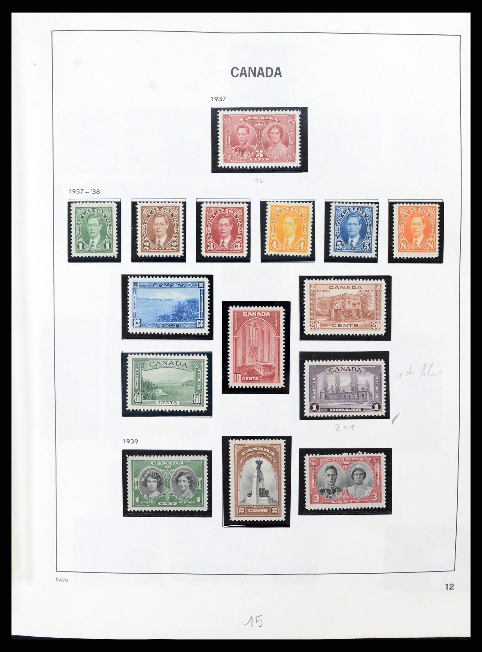 38036 0030 - Postzegelverzameling 38036 Canada 1851-1980.