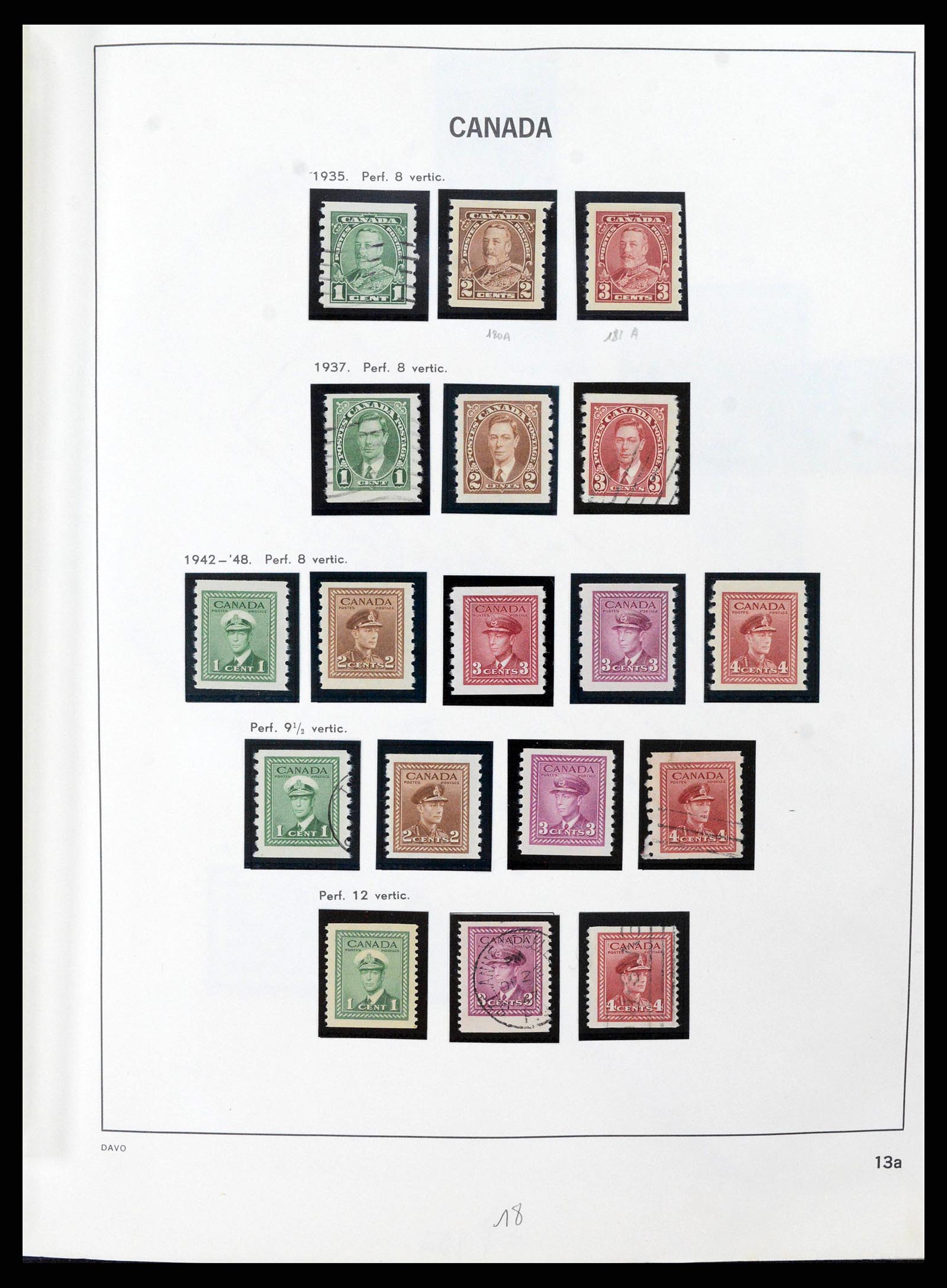 38036 0034 - Postzegelverzameling 38036 Canada 1851-1980.