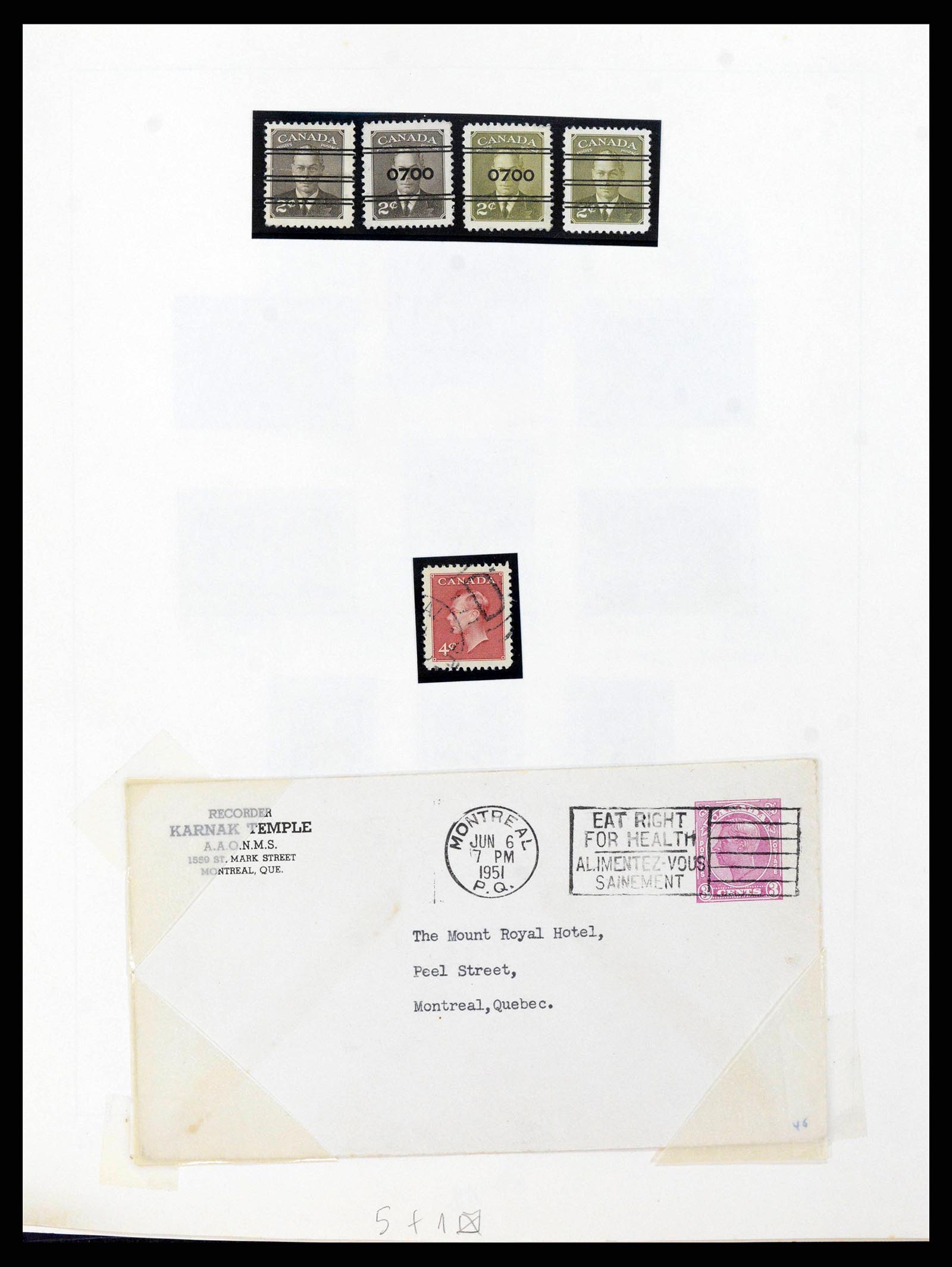 38036 0037 - Postzegelverzameling 38036 Canada 1851-1980.