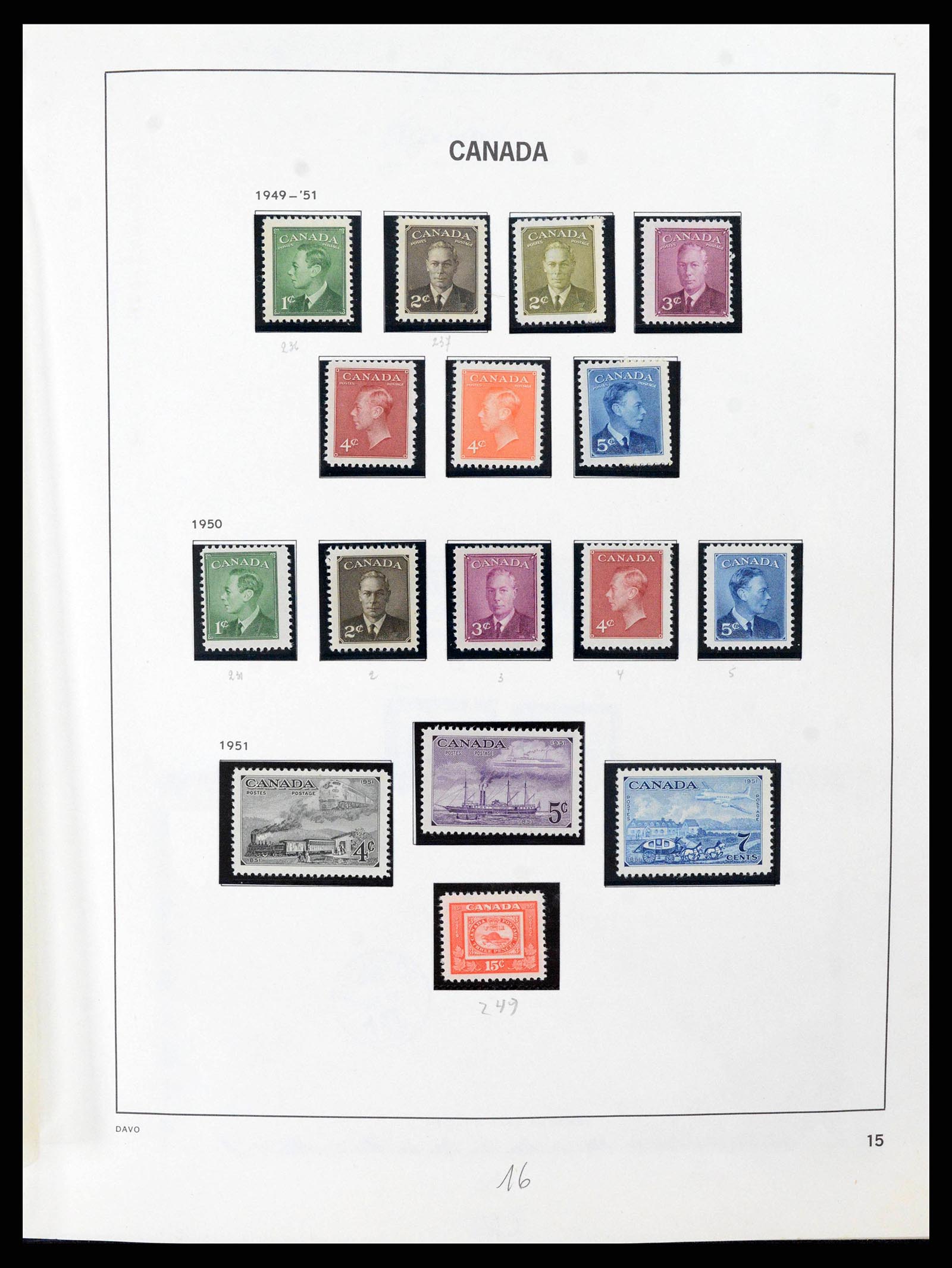 38036 0038 - Postzegelverzameling 38036 Canada 1851-1980.