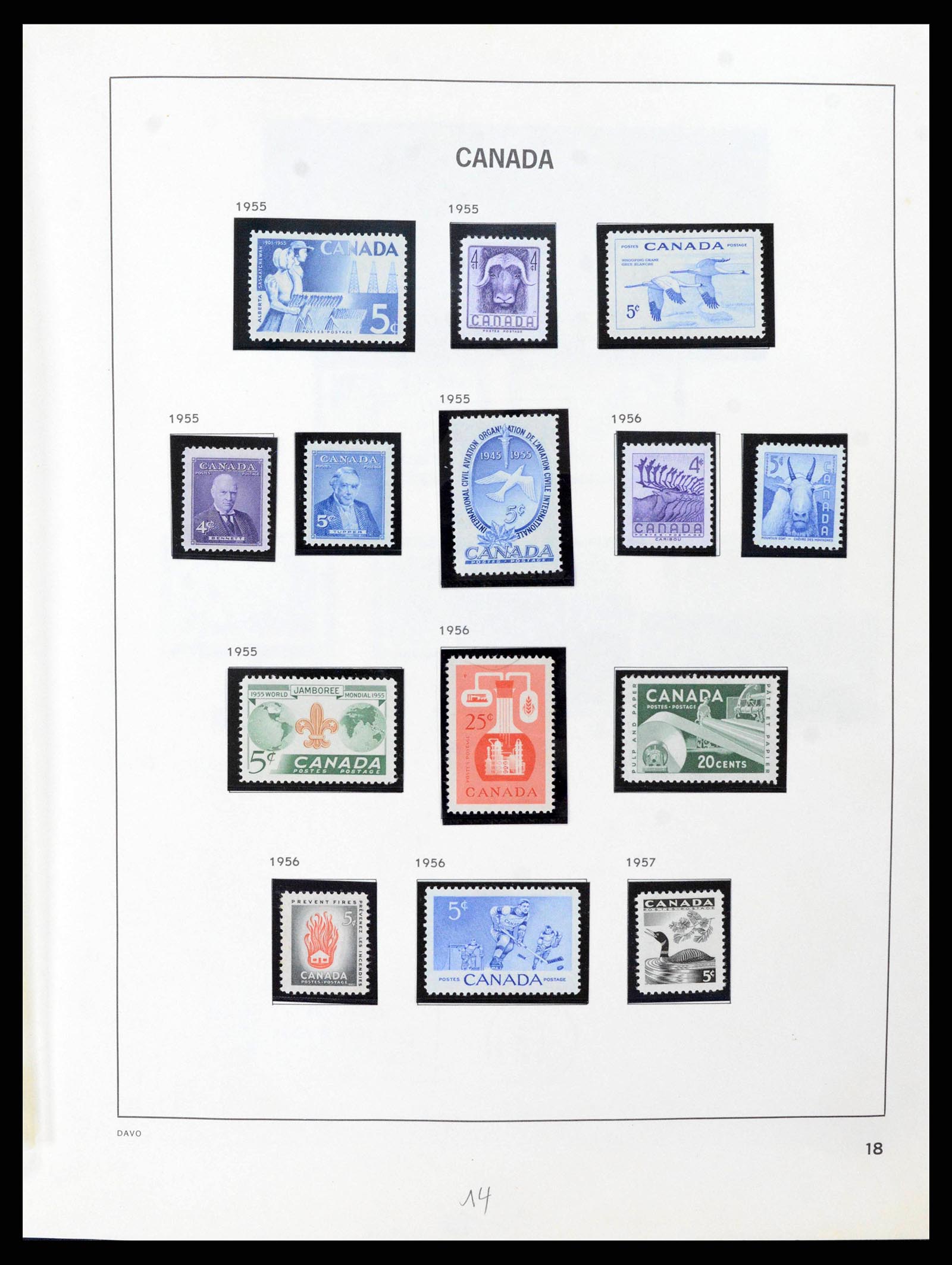 38036 0048 - Stamp collection 38036 Canada 1851-1980.