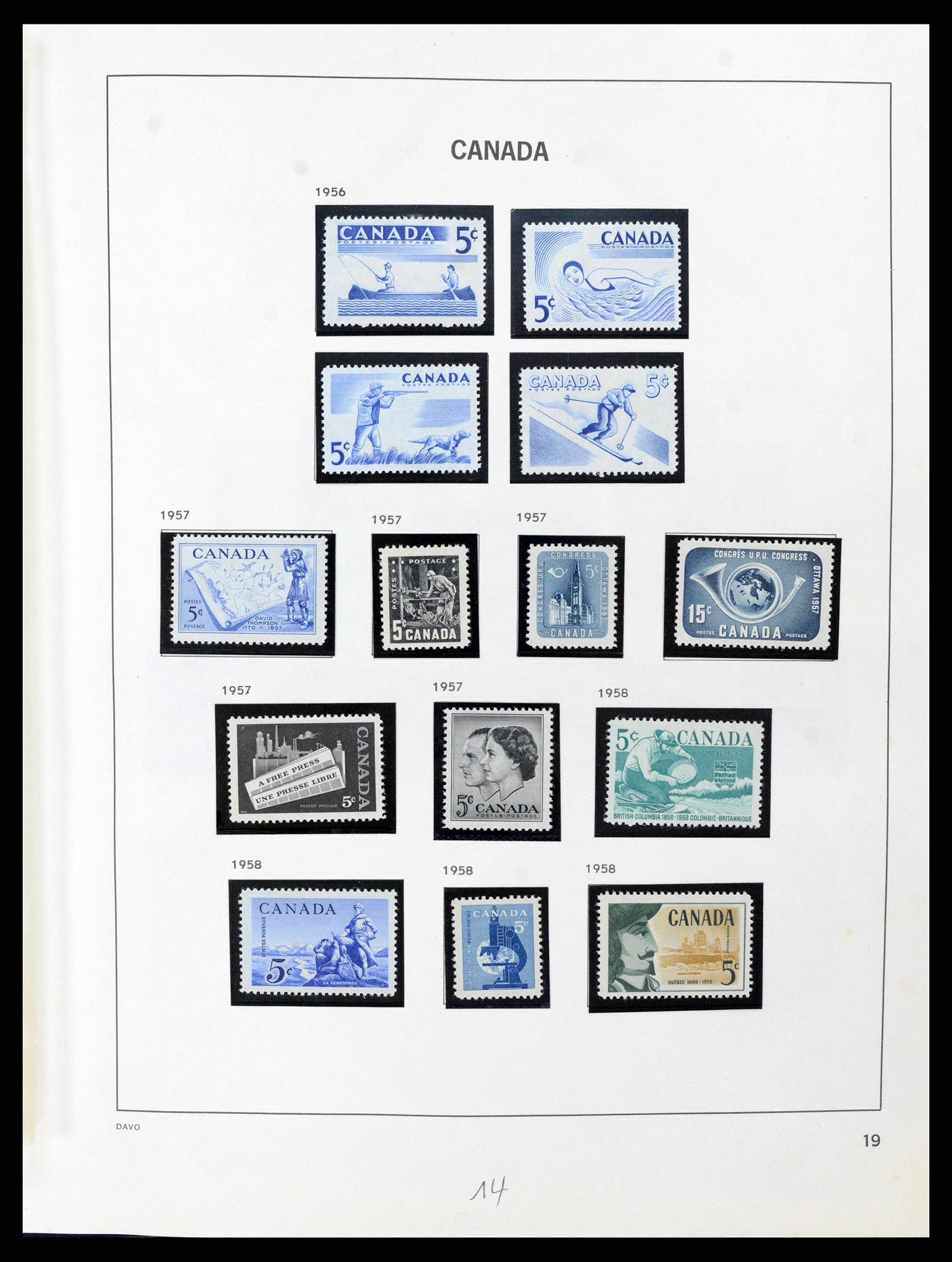 38036 0050 - Stamp collection 38036 Canada 1851-1980.