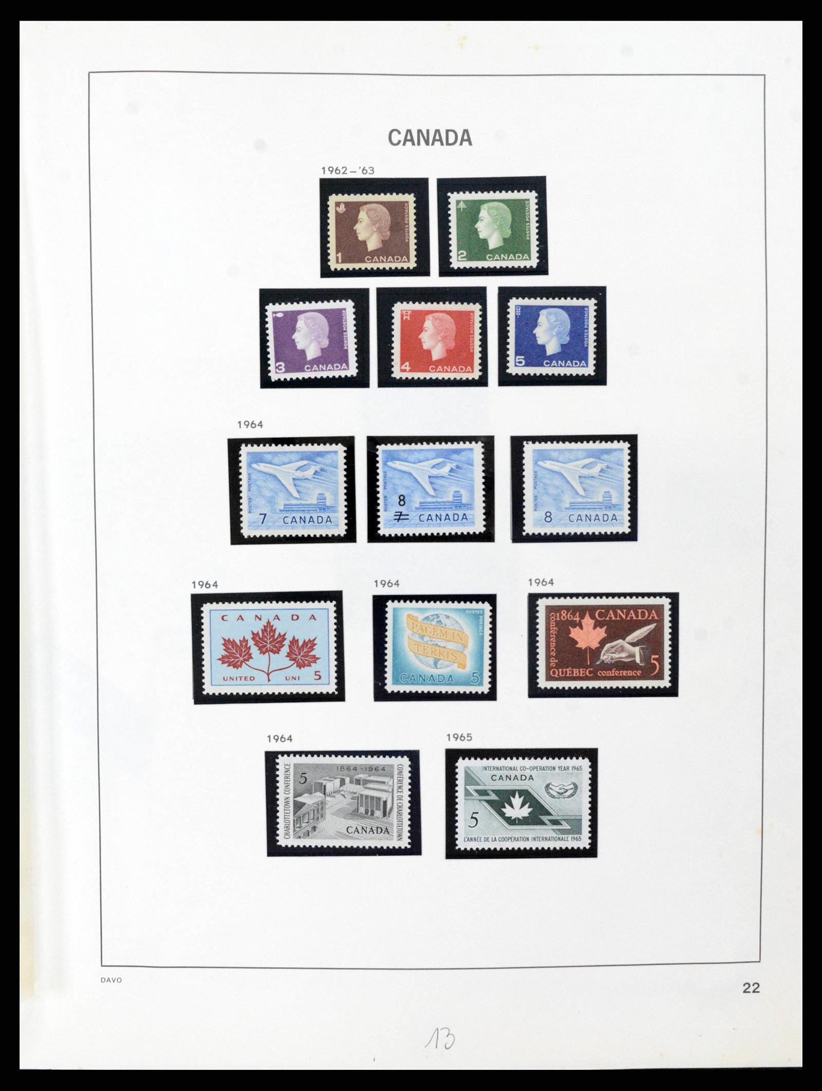 38036 0056 - Stamp collection 38036 Canada 1851-1980.
