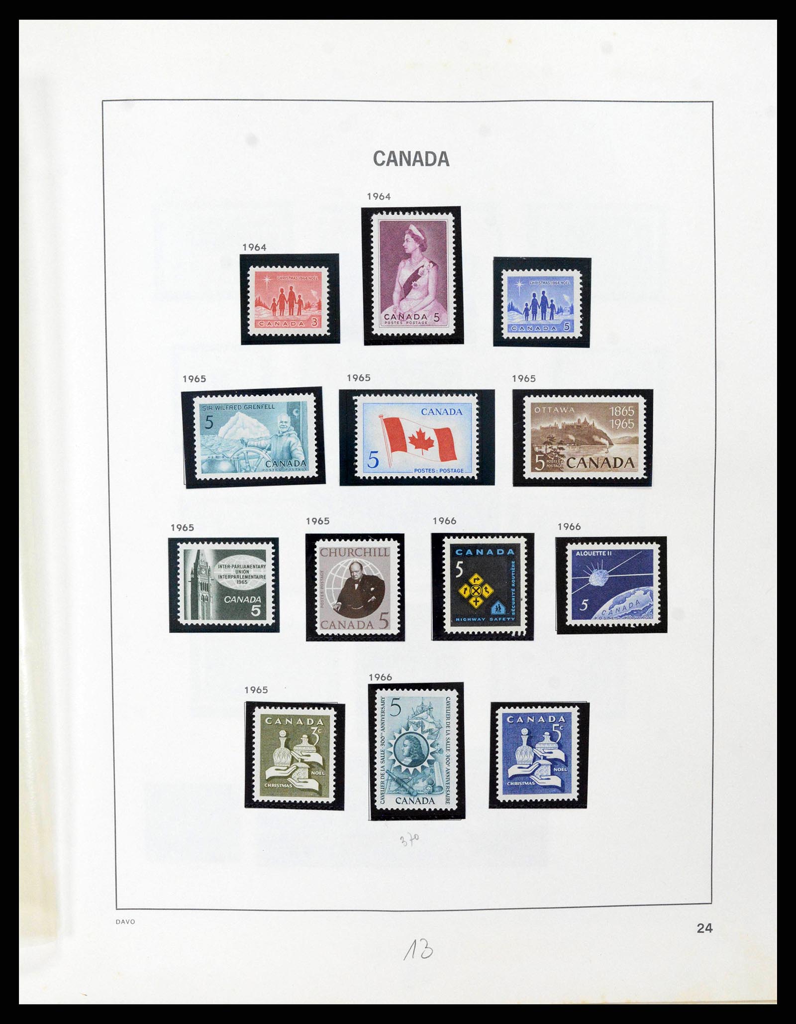 38036 0062 - Stamp collection 38036 Canada 1851-1980.