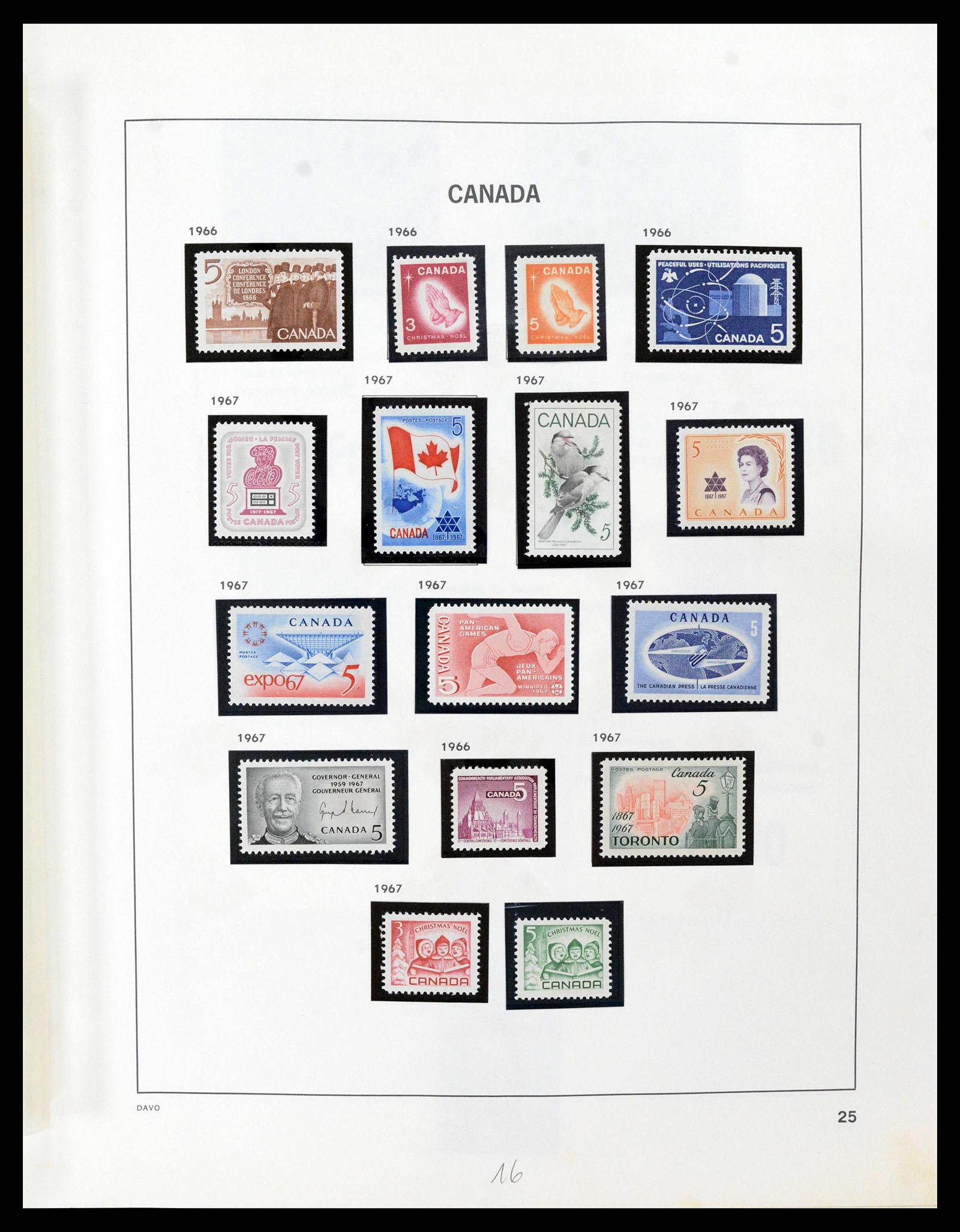 38036 0064 - Stamp collection 38036 Canada 1851-1980.