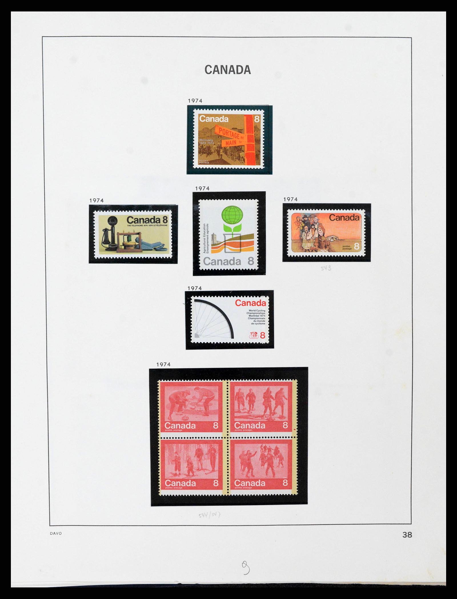 38036 0093 - Stamp collection 38036 Canada 1851-1980.