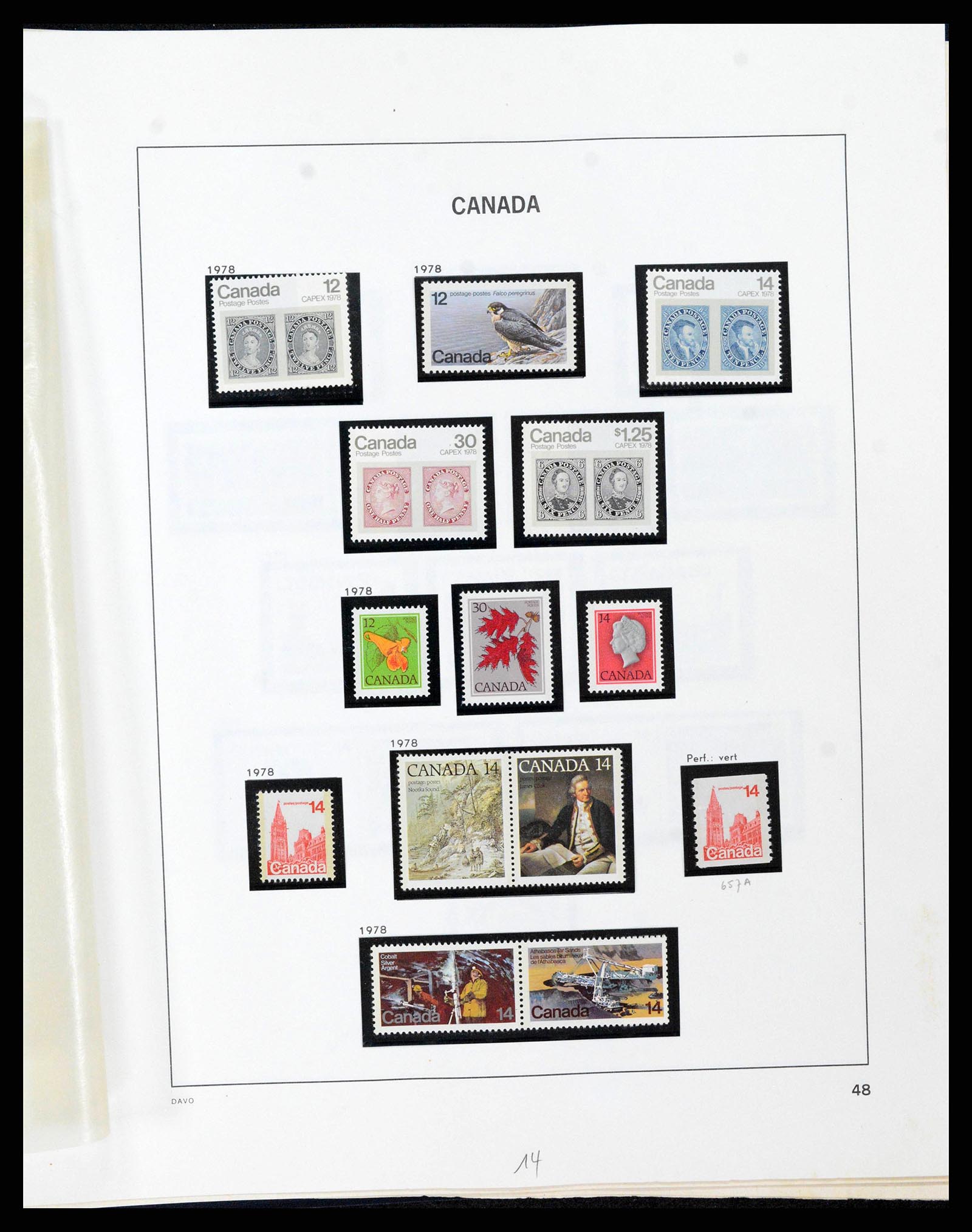 38036 0113 - Stamp collection 38036 Canada 1851-1980.