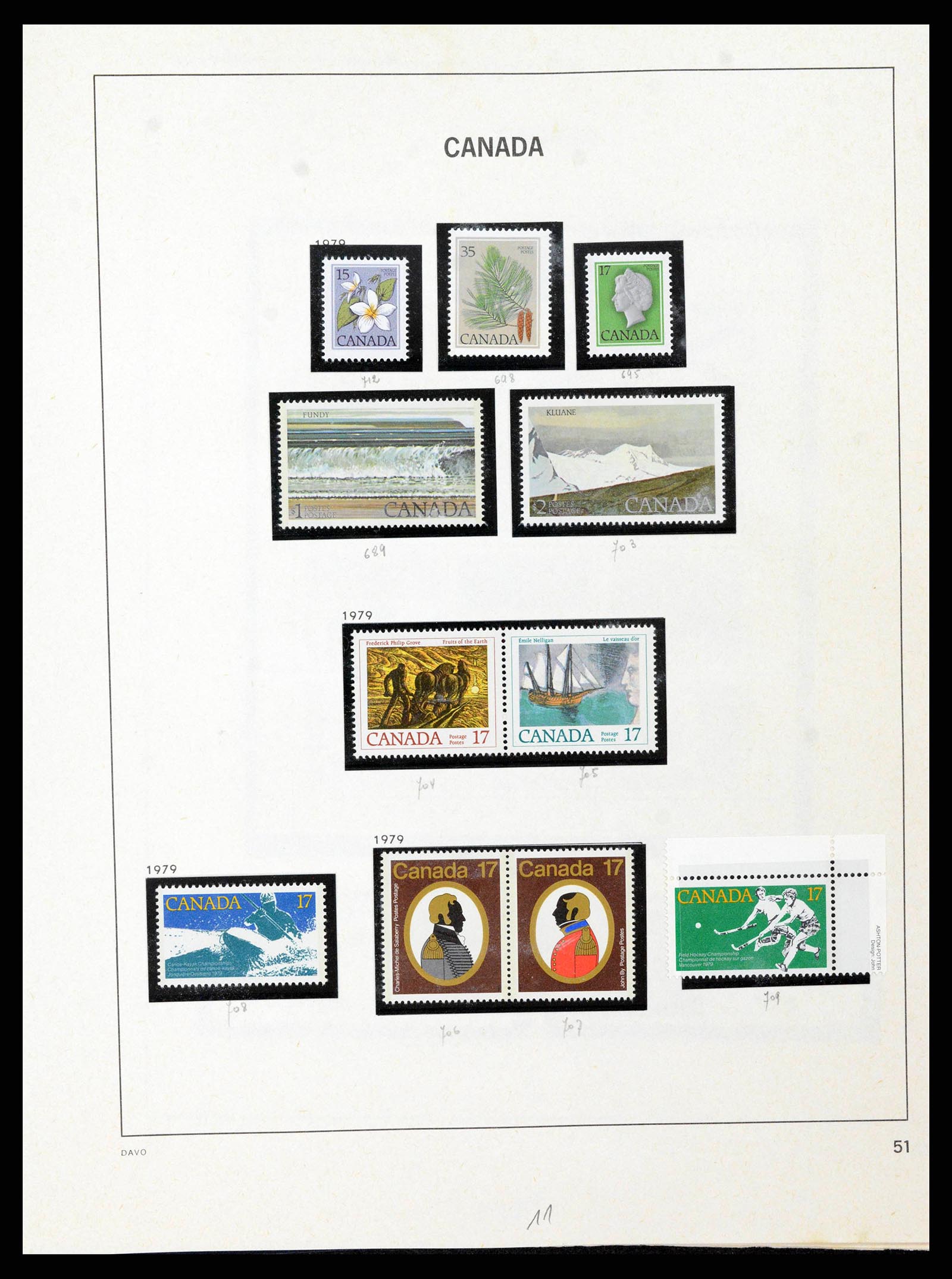 38036 0118 - Stamp collection 38036 Canada 1851-1980.