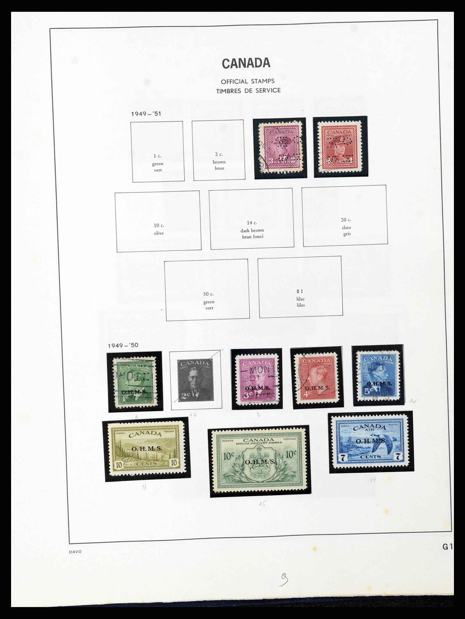 38036 0141 - Postzegelverzameling 38036 Canada 1851-1980.