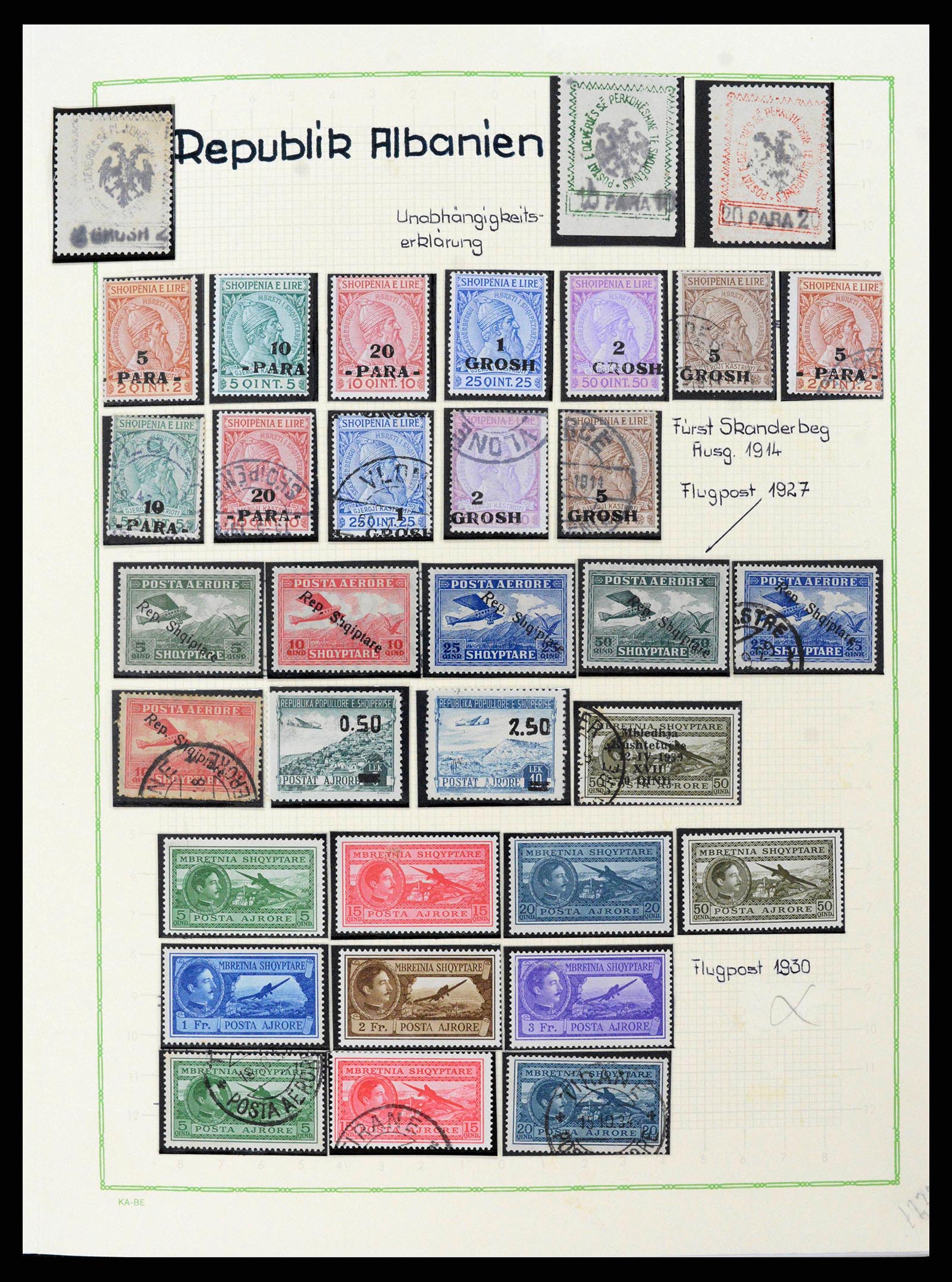 38037 0001 - Stamp collection 38037 Albania 1913-1960.