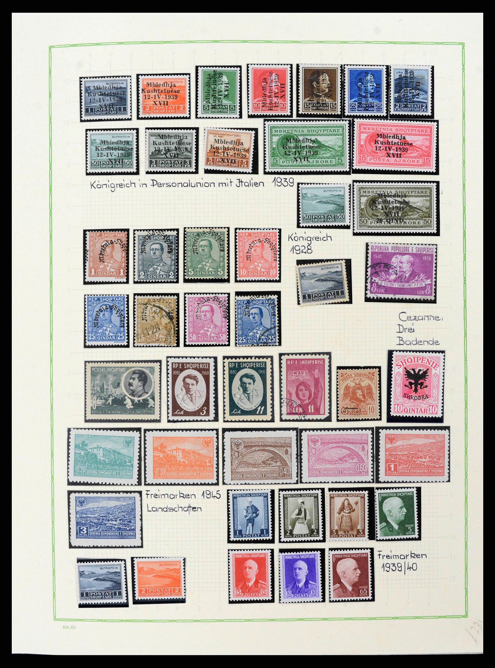 38037 0003 - Stamp collection 38037 Albania 1913-1960.
