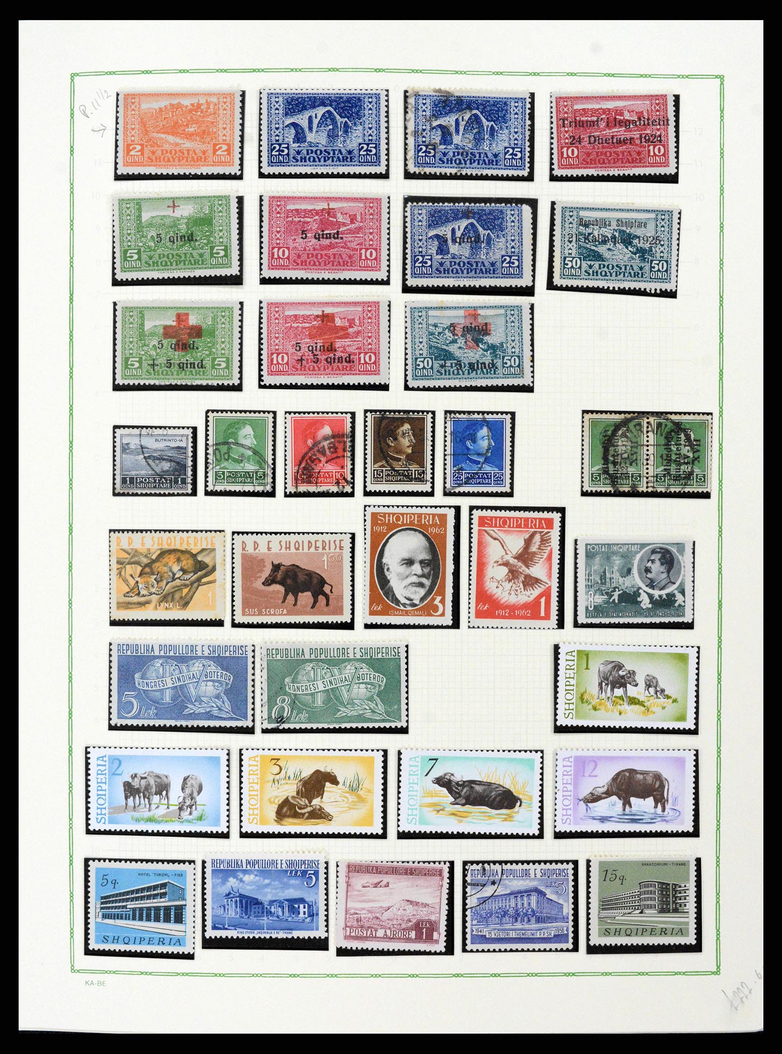 38037 0010 - Stamp collection 38037 Albania 1913-1960.