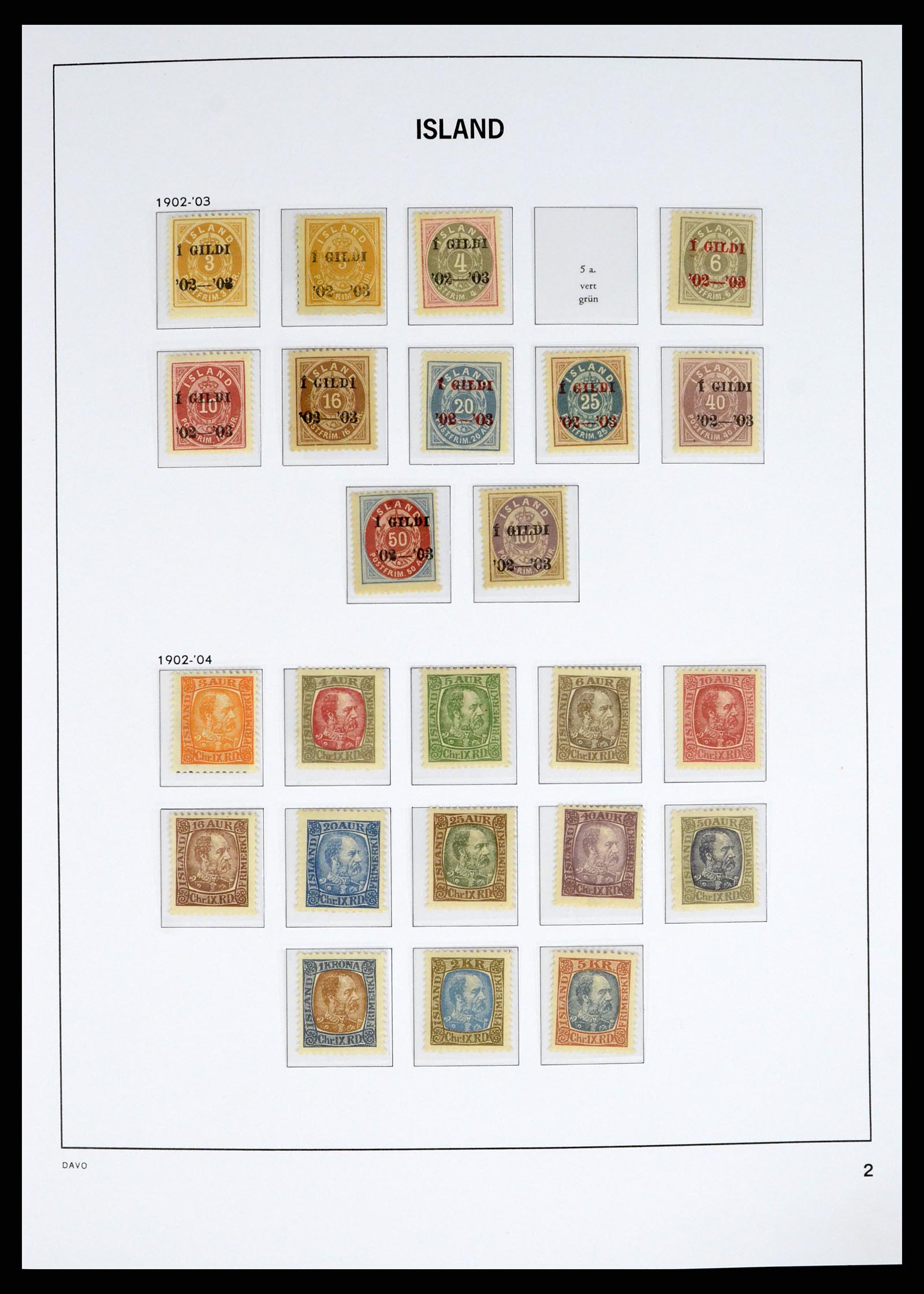 38040 0002 - Stamp collection 38040 Iceland 1873-1989.