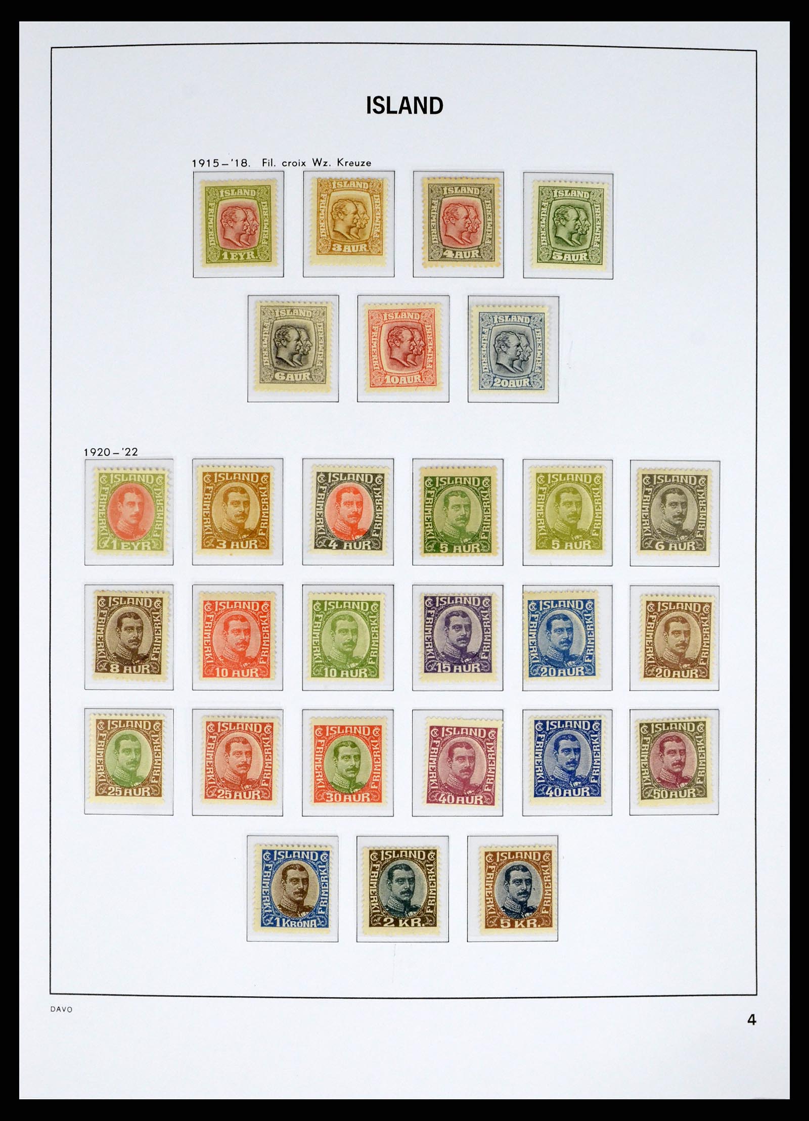 38040 0004 - Stamp collection 38040 Iceland 1873-1989.