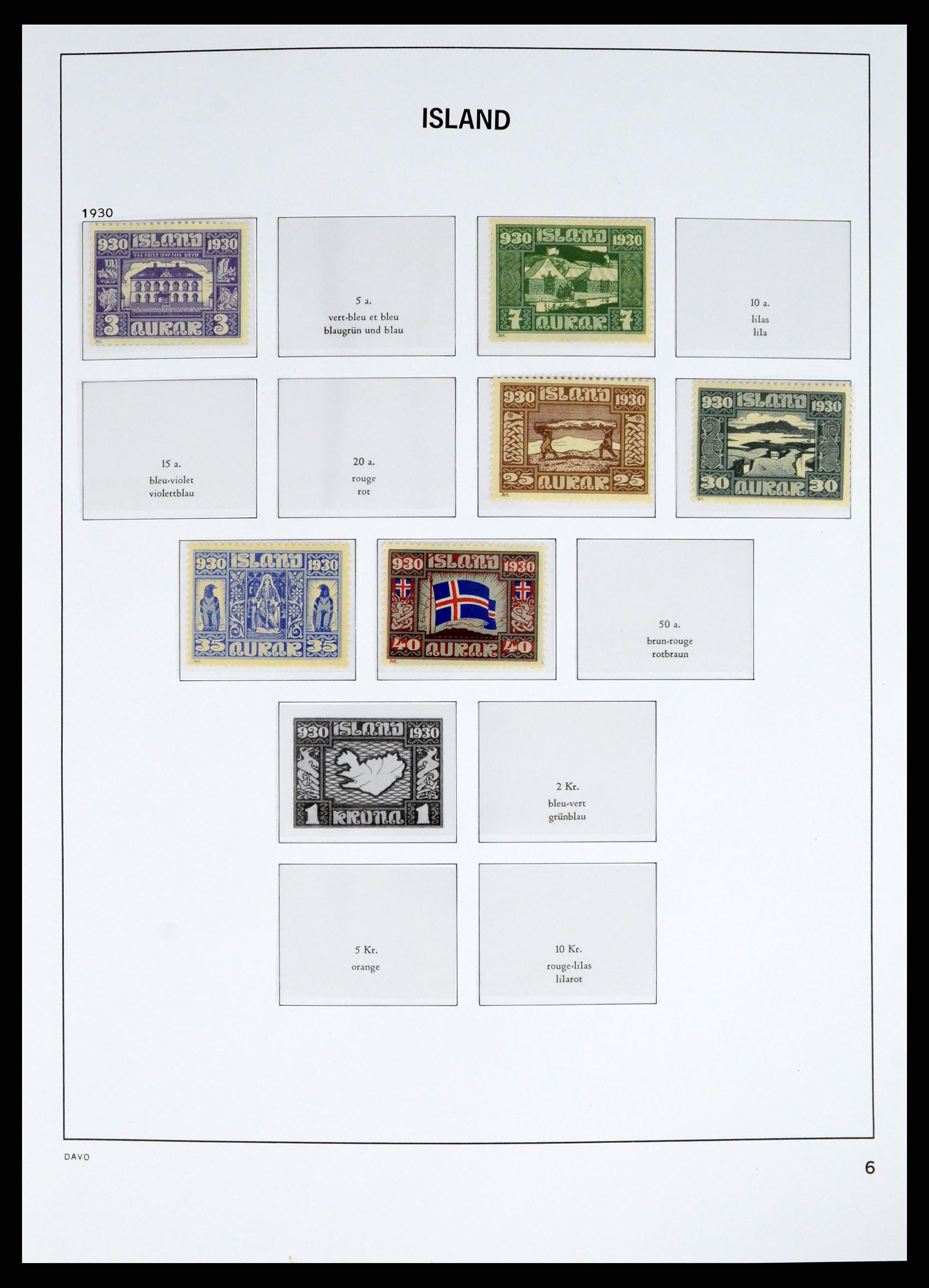 38040 0006 - Postzegelverzameling 38040 IJsland 1873-1989.