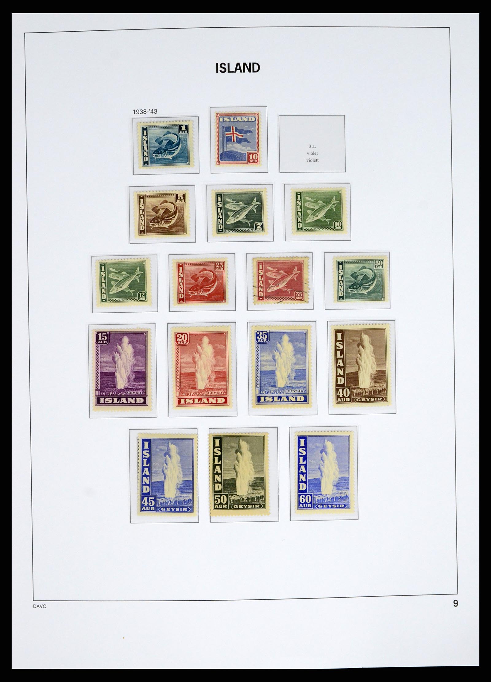 38040 0009 - Postzegelverzameling 38040 IJsland 1873-1989.