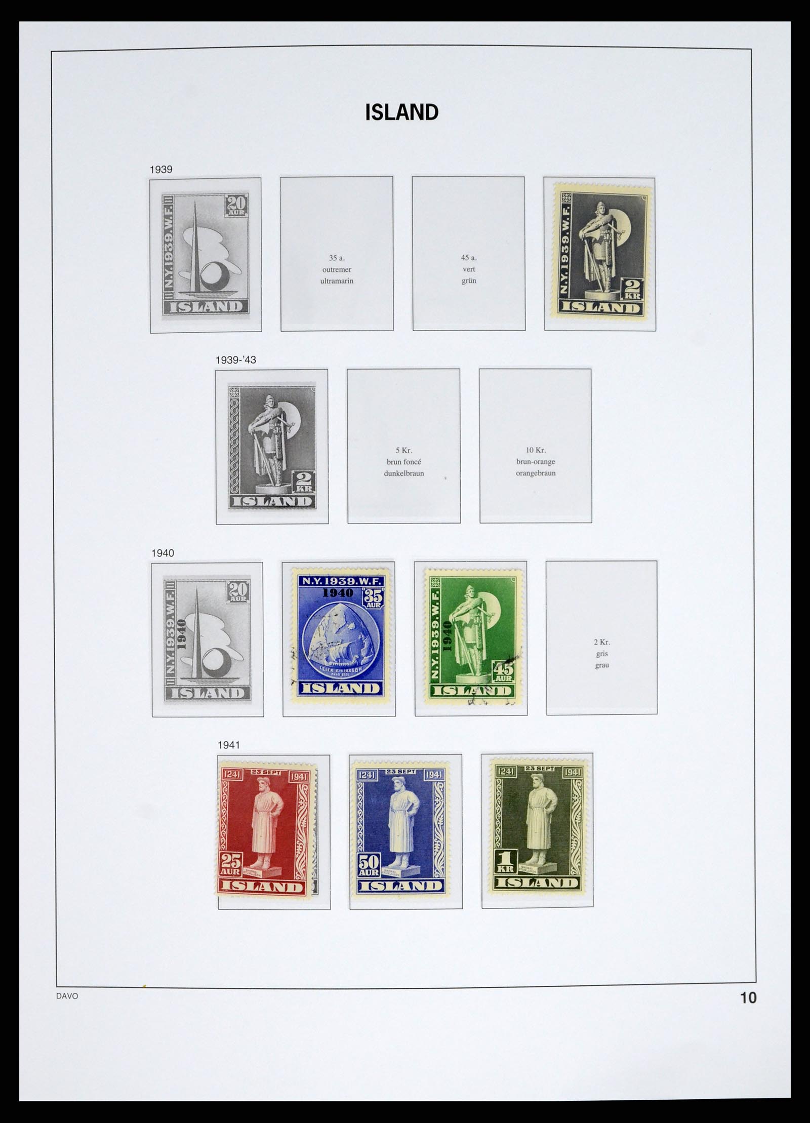 38040 0010 - Postzegelverzameling 38040 IJsland 1873-1989.