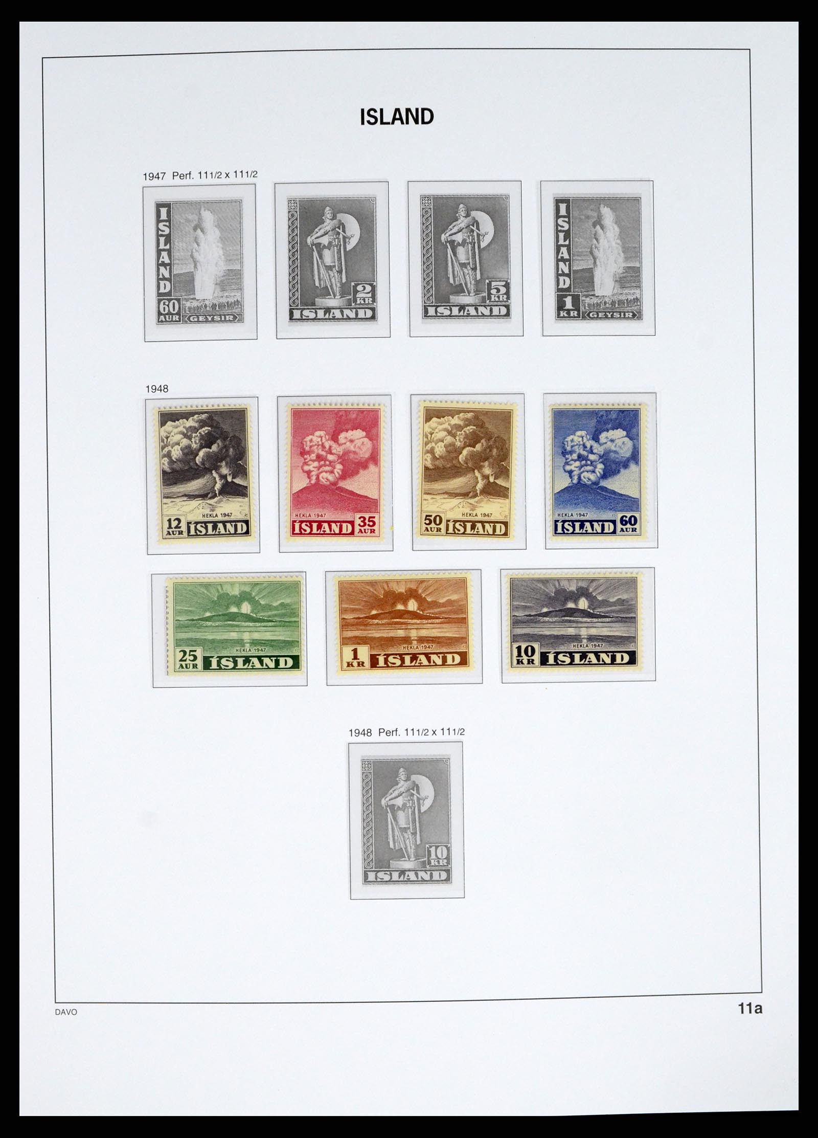 38040 0012 - Postzegelverzameling 38040 IJsland 1873-1989.