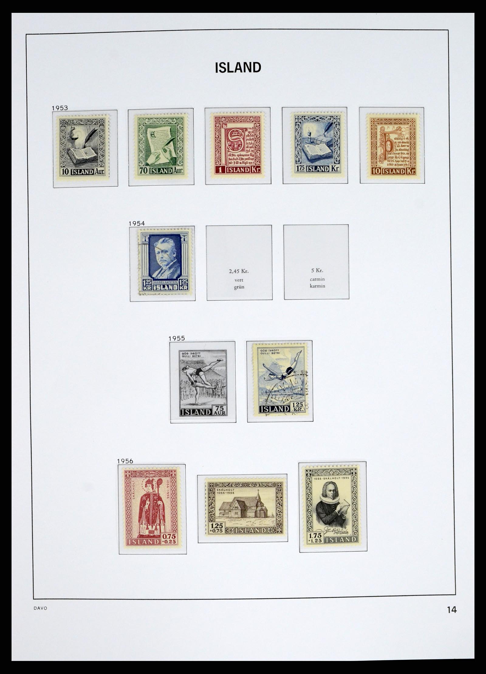 38040 0015 - Postzegelverzameling 38040 IJsland 1873-1989.