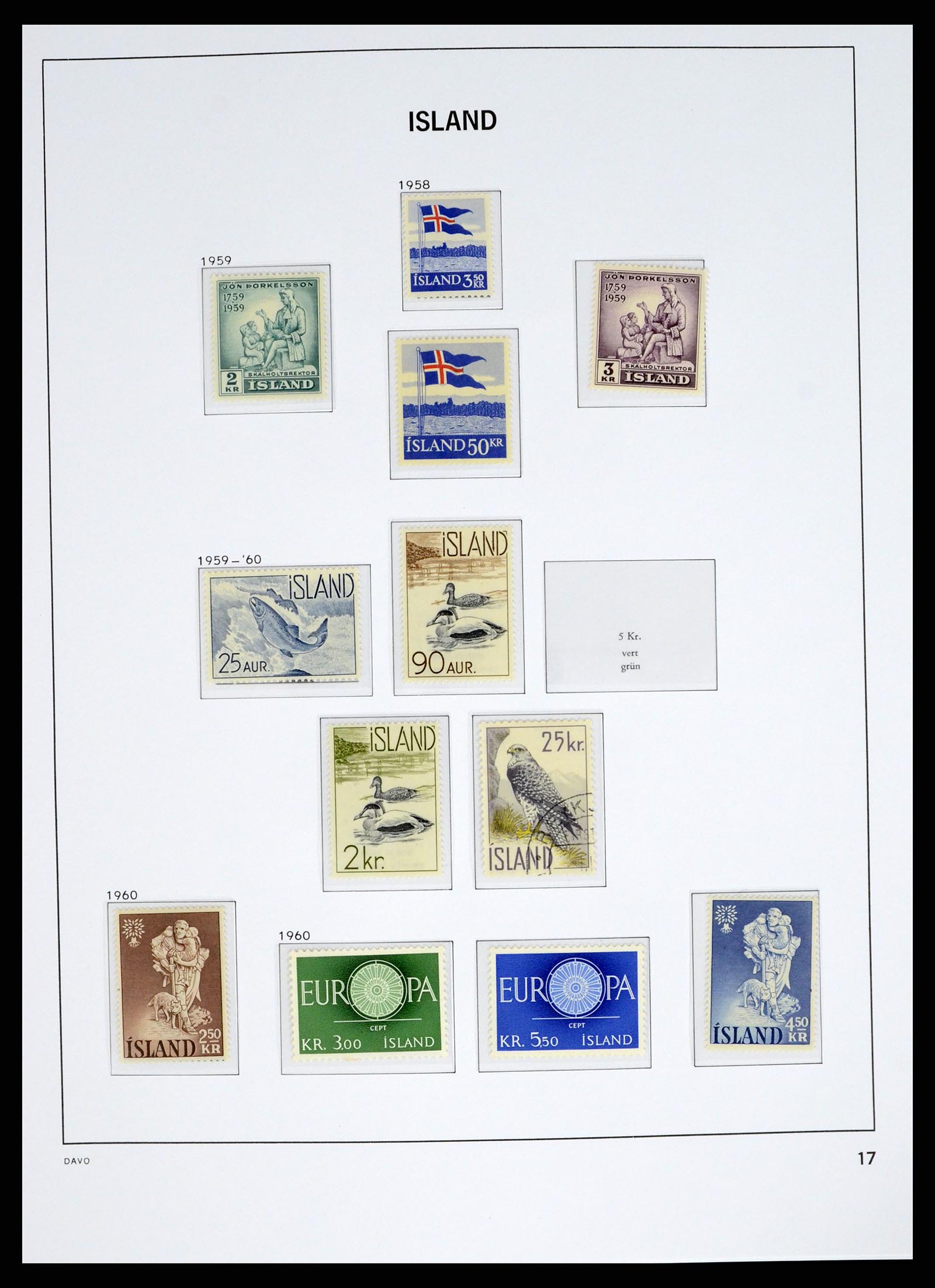 38040 0018 - Stamp collection 38040 Iceland 1873-1989.