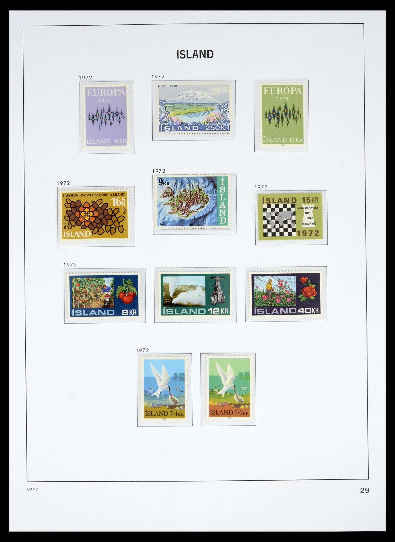 38040 0030 - Stamp collection 38040 Iceland 1873-1989.