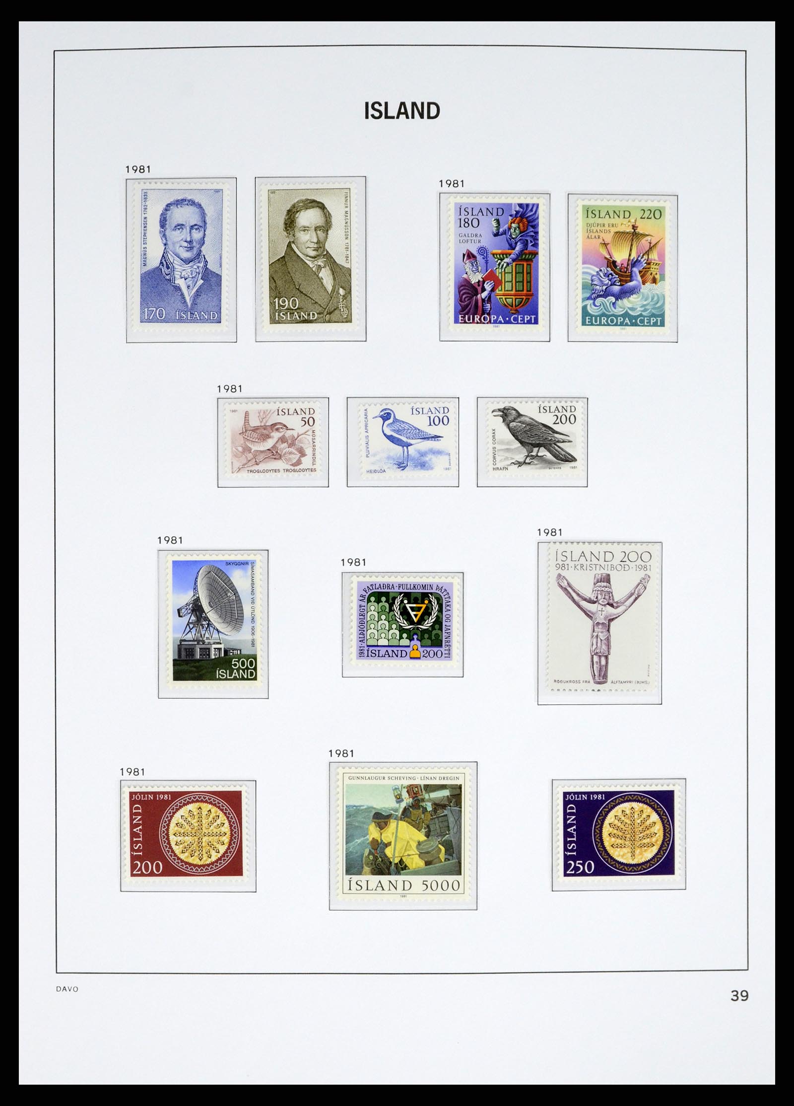 38040 0040 - Postzegelverzameling 38040 IJsland 1873-1989.