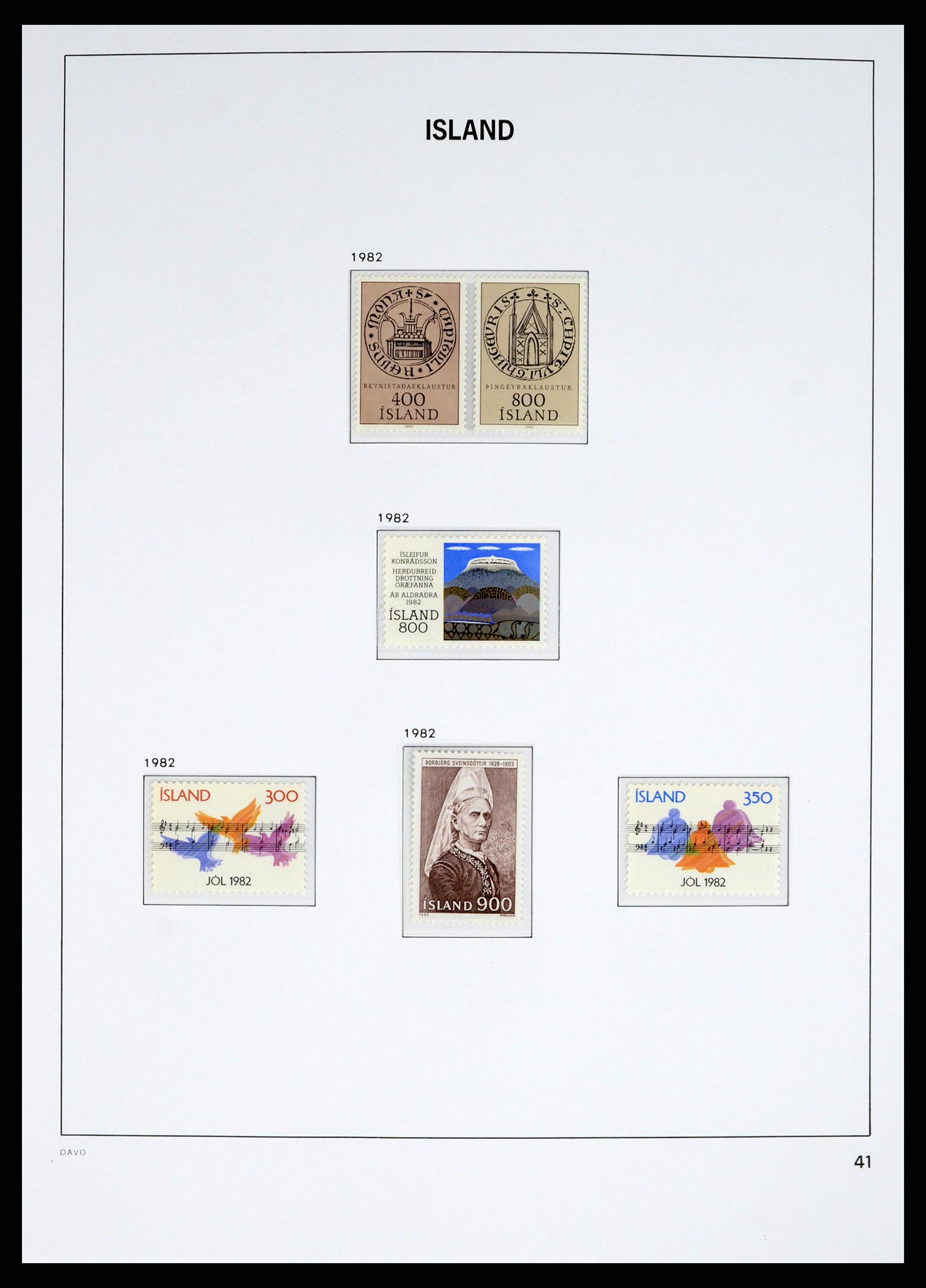 38040 0042 - Stamp collection 38040 Iceland 1873-1989.