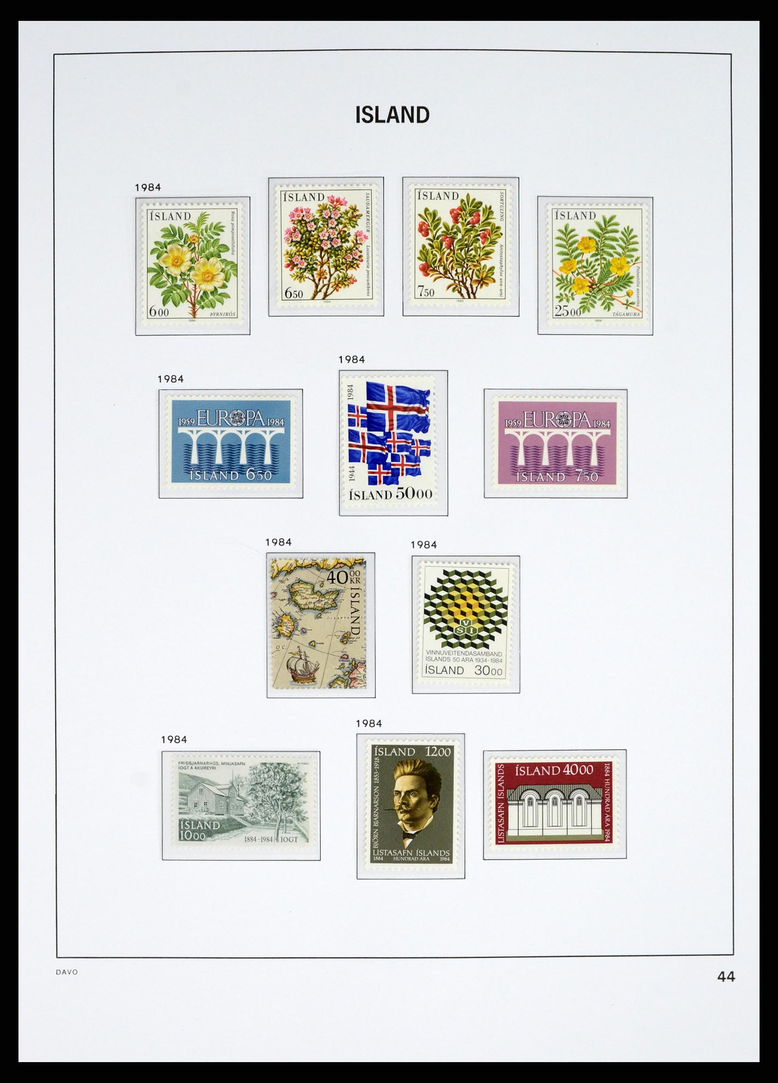 38040 0045 - Postzegelverzameling 38040 IJsland 1873-1989.