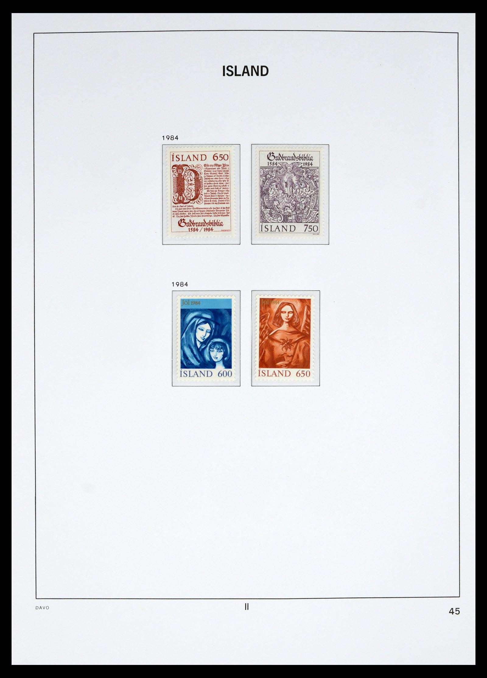 38040 0046 - Postzegelverzameling 38040 IJsland 1873-1989.