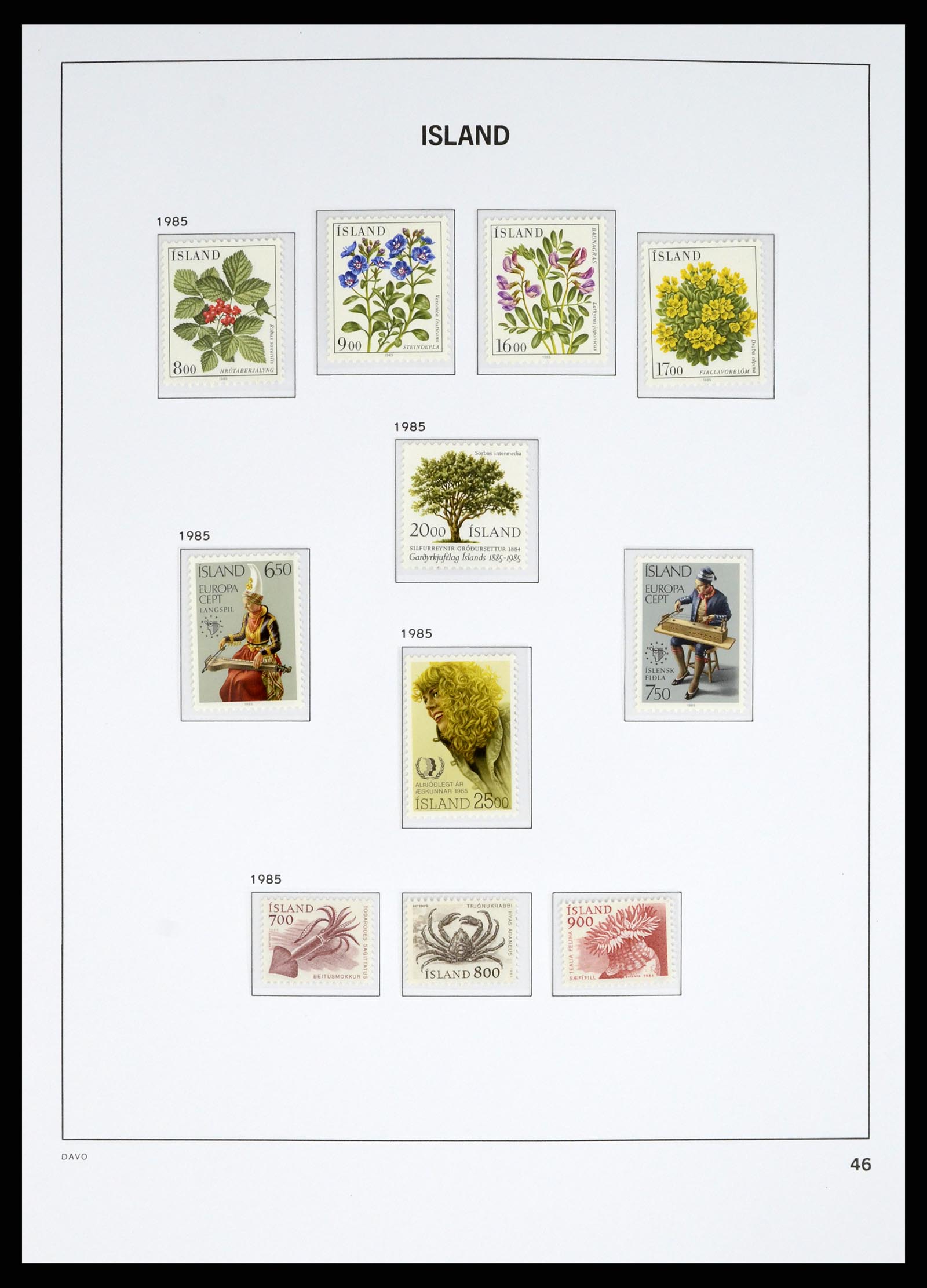 38040 0047 - Postzegelverzameling 38040 IJsland 1873-1989.