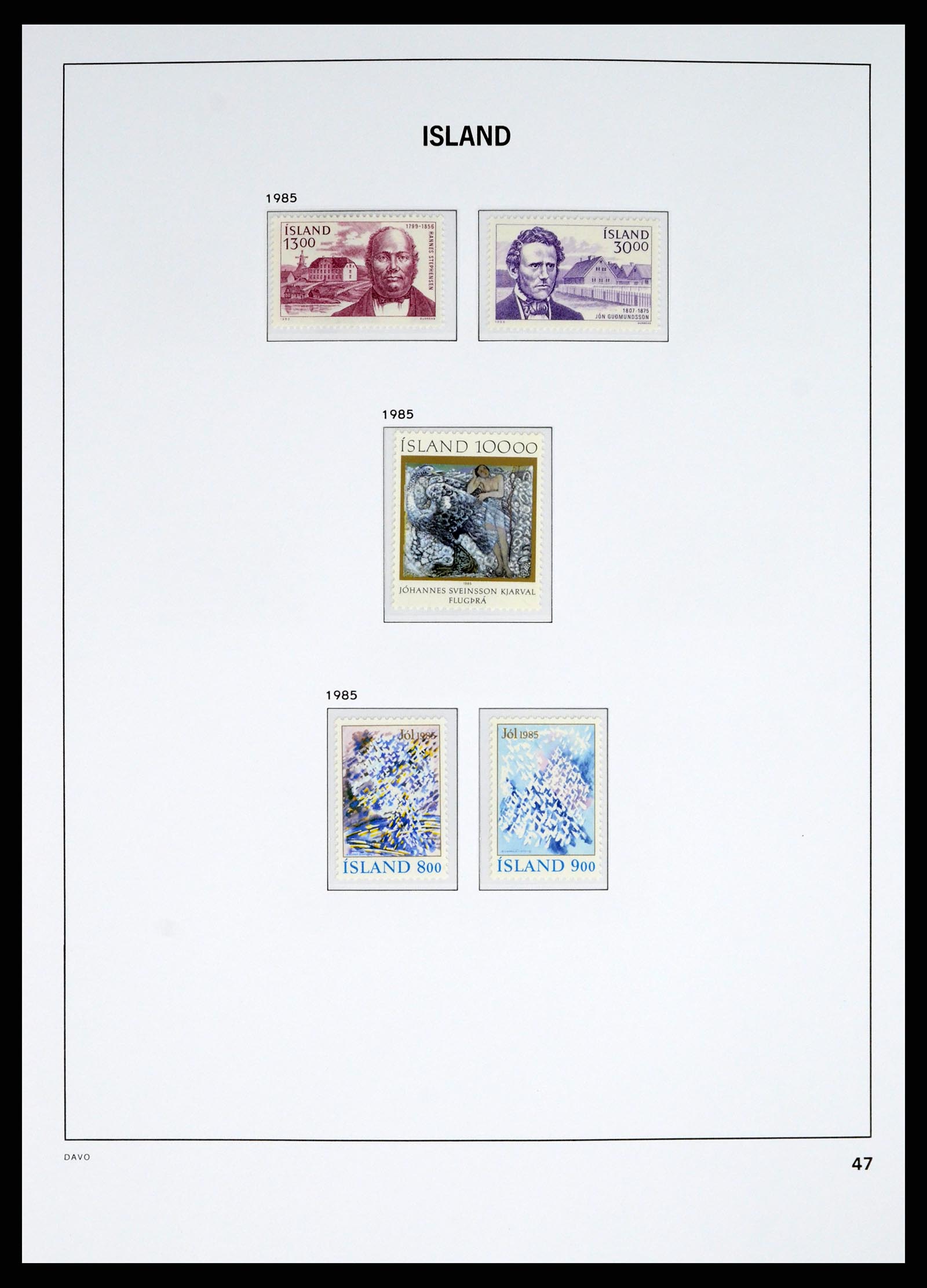 38040 0048 - Postzegelverzameling 38040 IJsland 1873-1989.