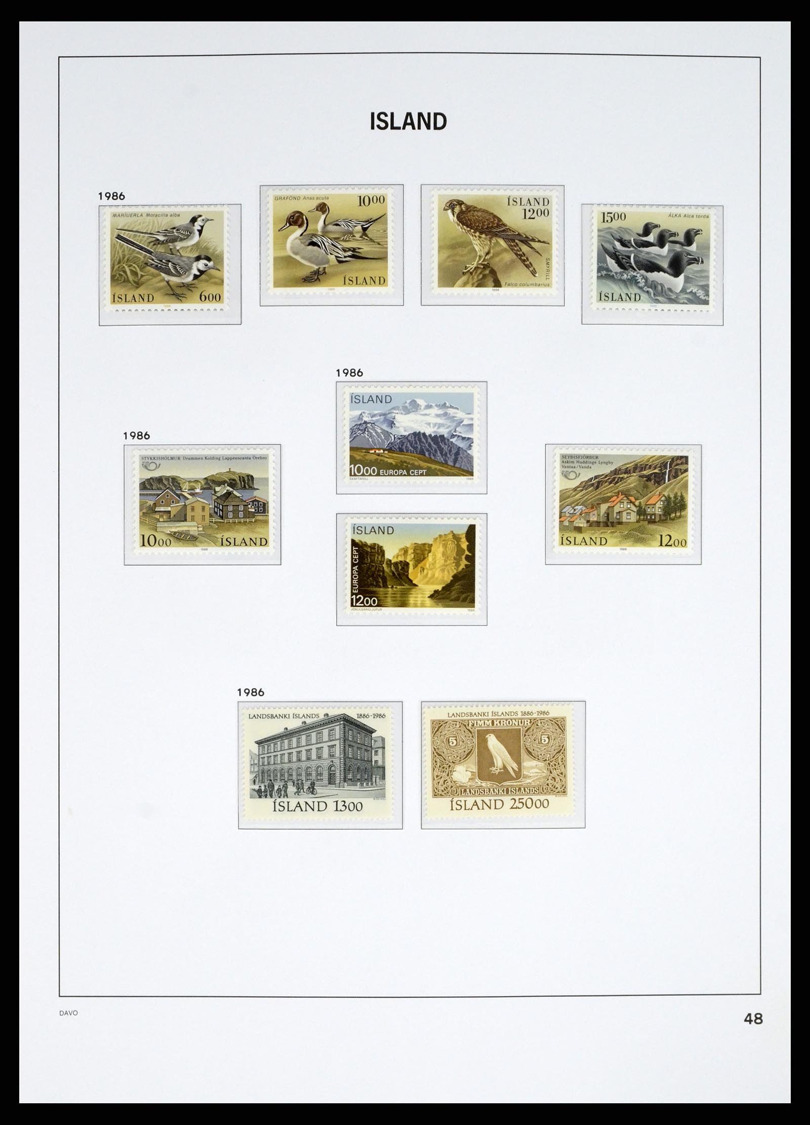 38040 0049 - Stamp collection 38040 Iceland 1873-1989.