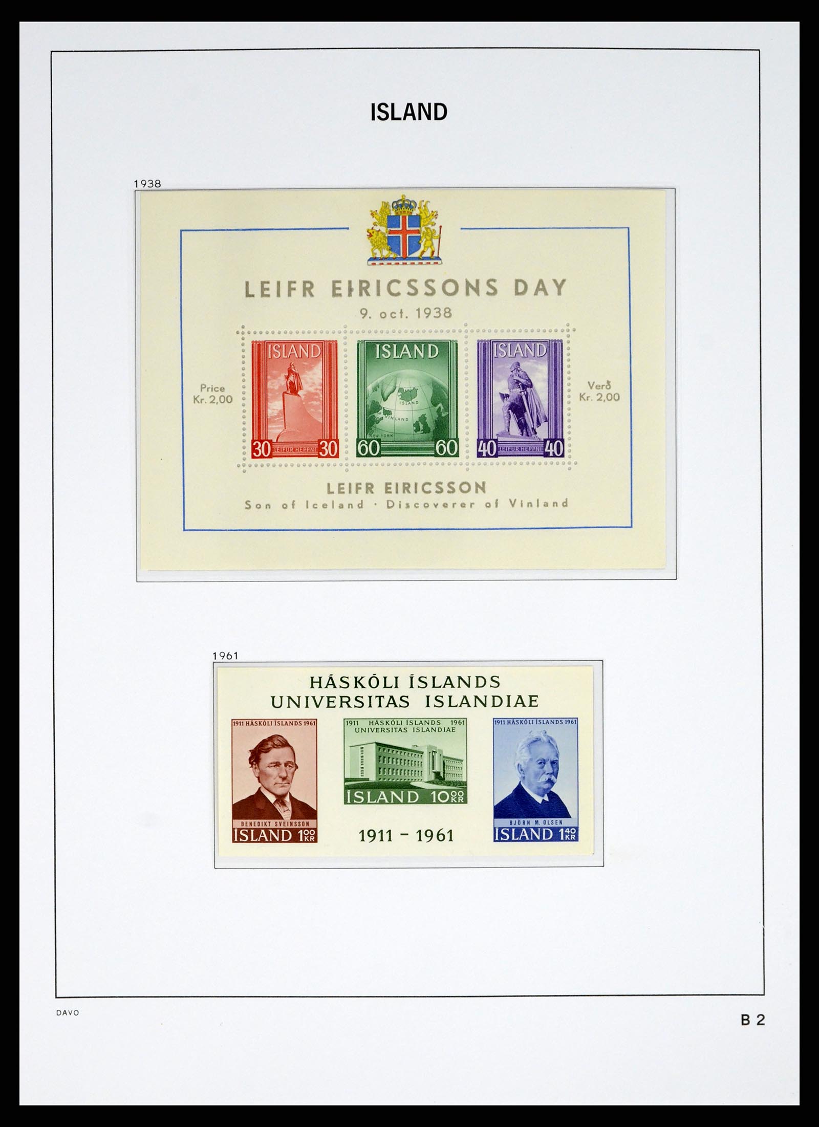 38040 0061 - Postzegelverzameling 38040 IJsland 1873-1989.