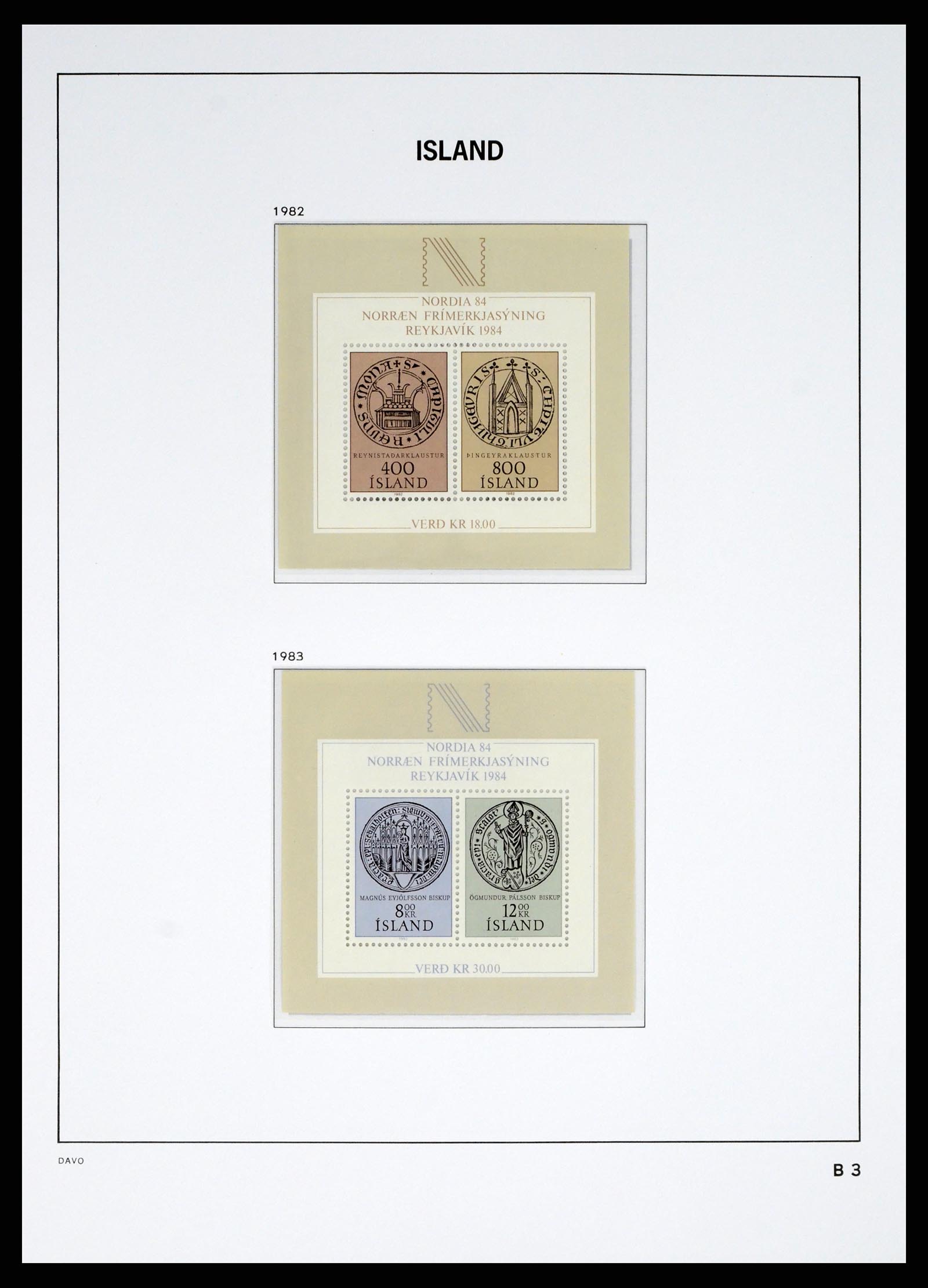 38040 0062 - Postzegelverzameling 38040 IJsland 1873-1989.