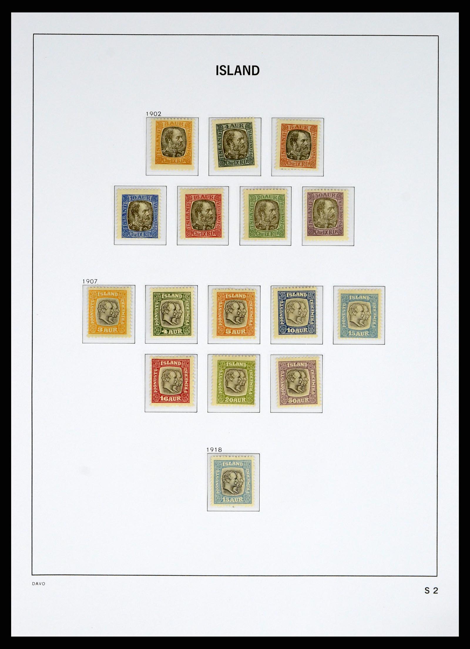 38040 0069 - Postzegelverzameling 38040 IJsland 1873-1989.