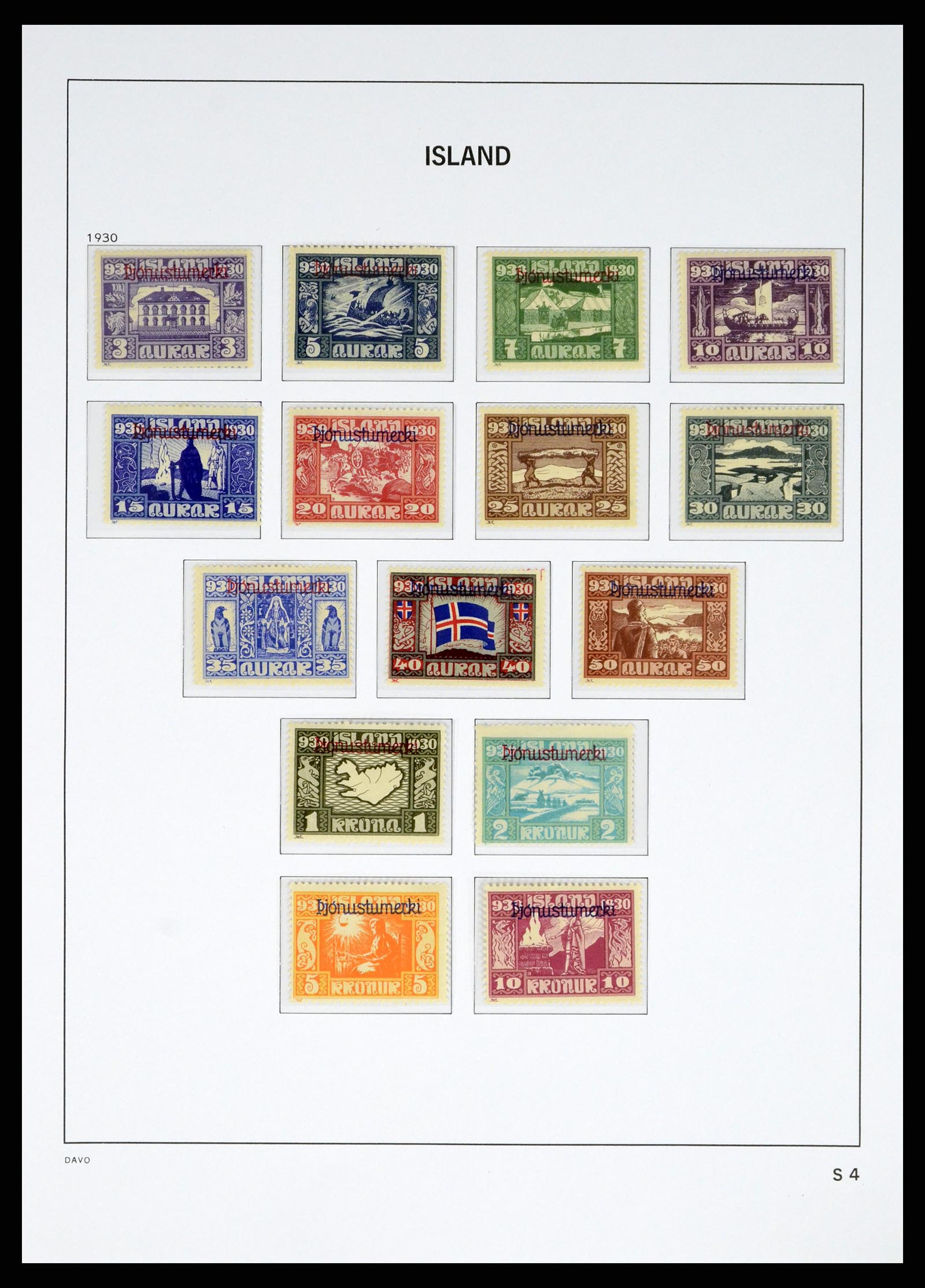 38040 0071 - Postzegelverzameling 38040 IJsland 1873-1989.