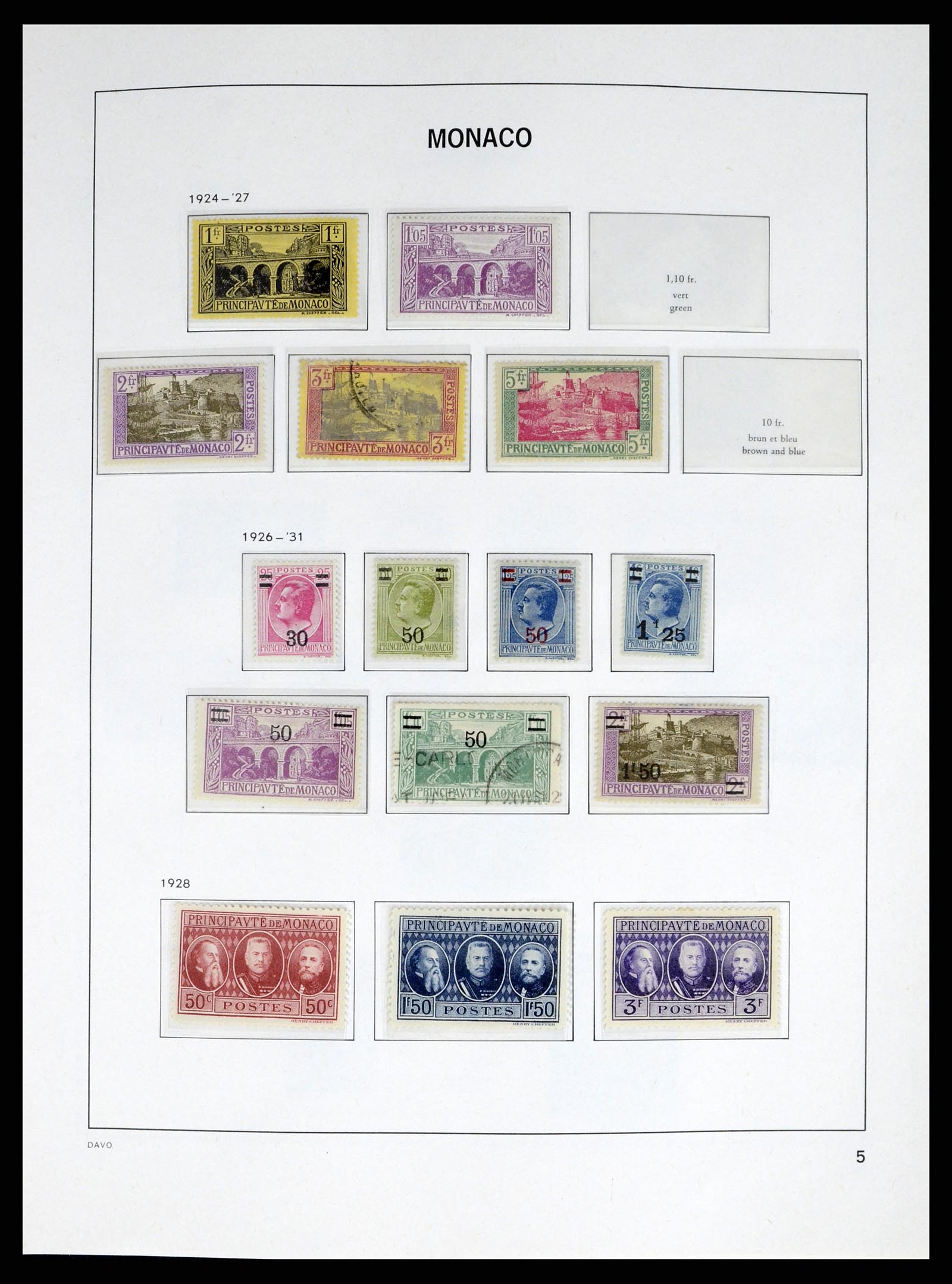 38041 0005 - Postzegelverzameling 38041 Monaco 1885-1974.