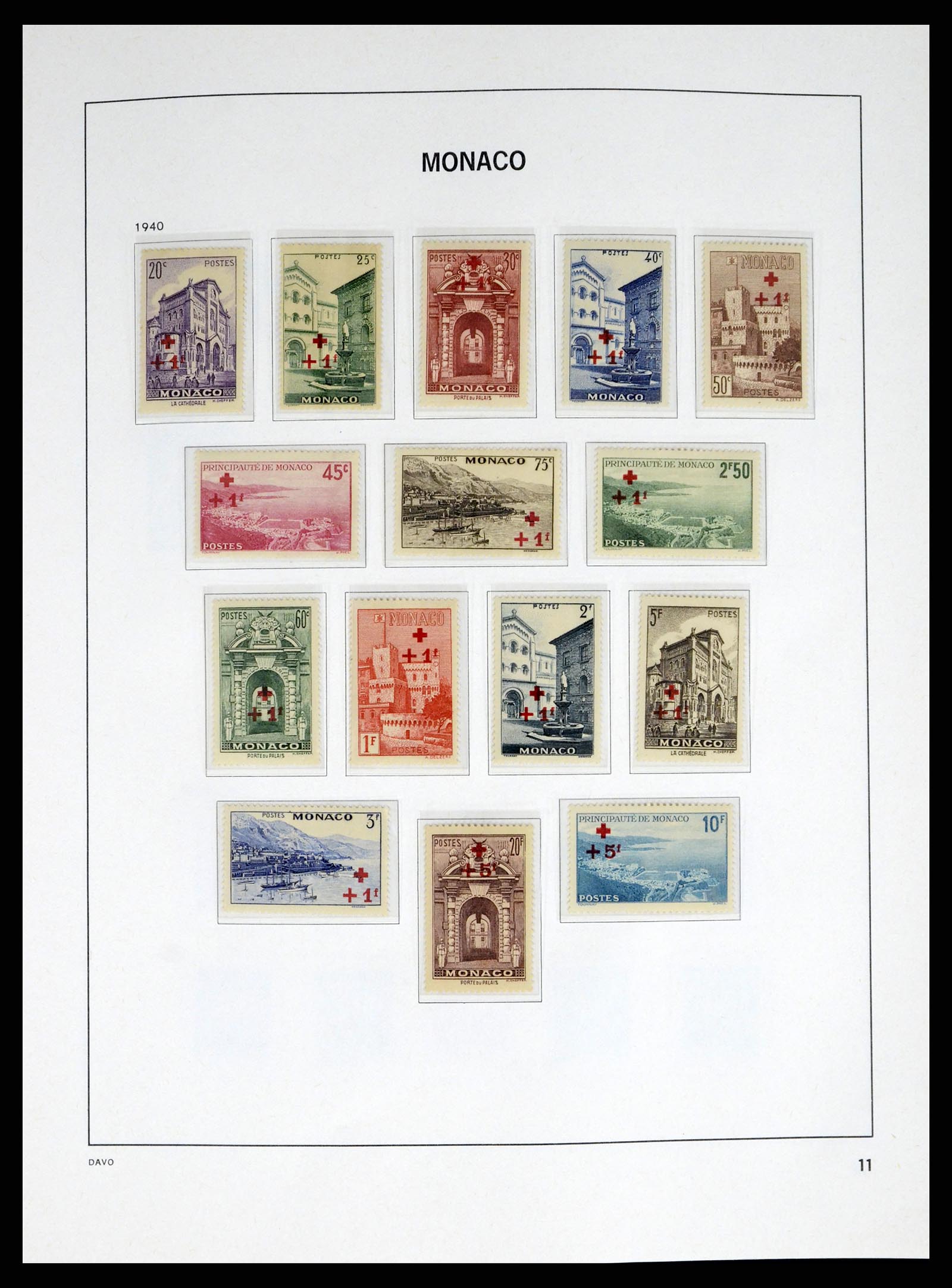 38041 0011 - Postzegelverzameling 38041 Monaco 1885-1974.