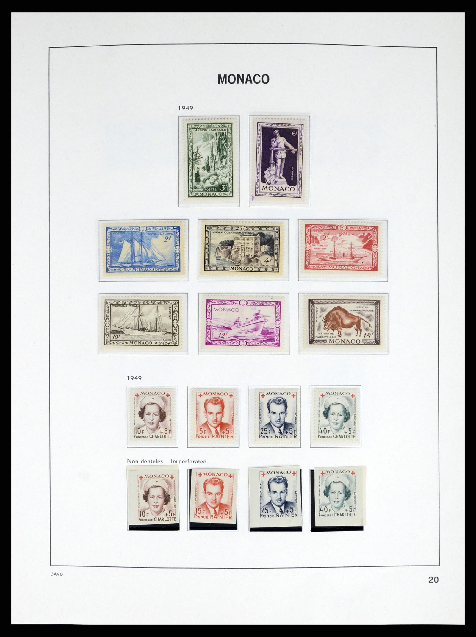 38041 0020 - Postzegelverzameling 38041 Monaco 1885-1974.