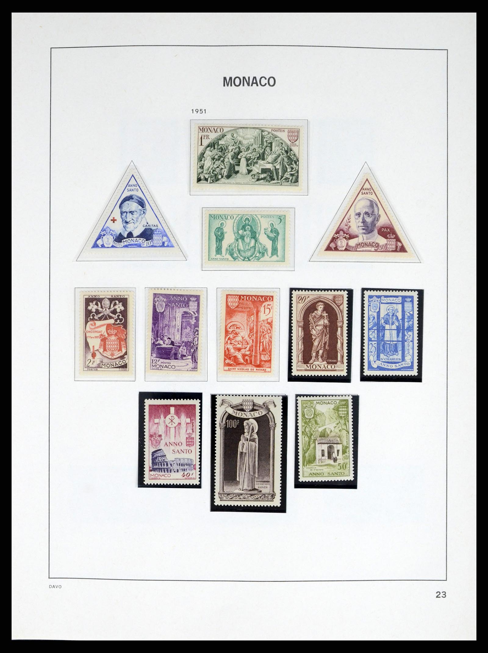 38041 0023 - Stamp collection 38041 Monaco 1885-1974.