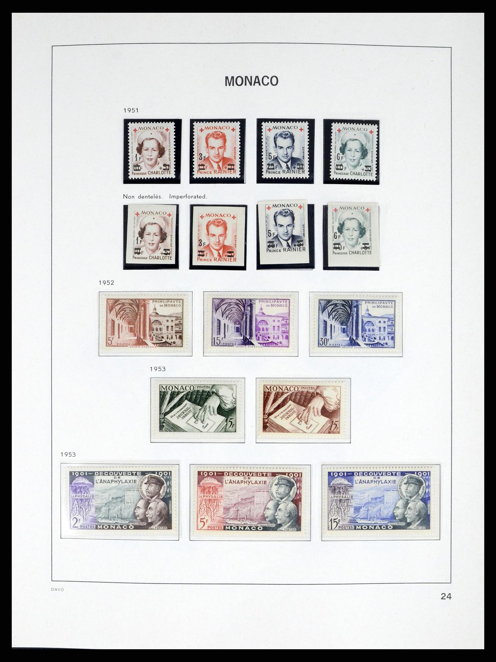 38041 0024 - Stamp collection 38041 Monaco 1885-1974.