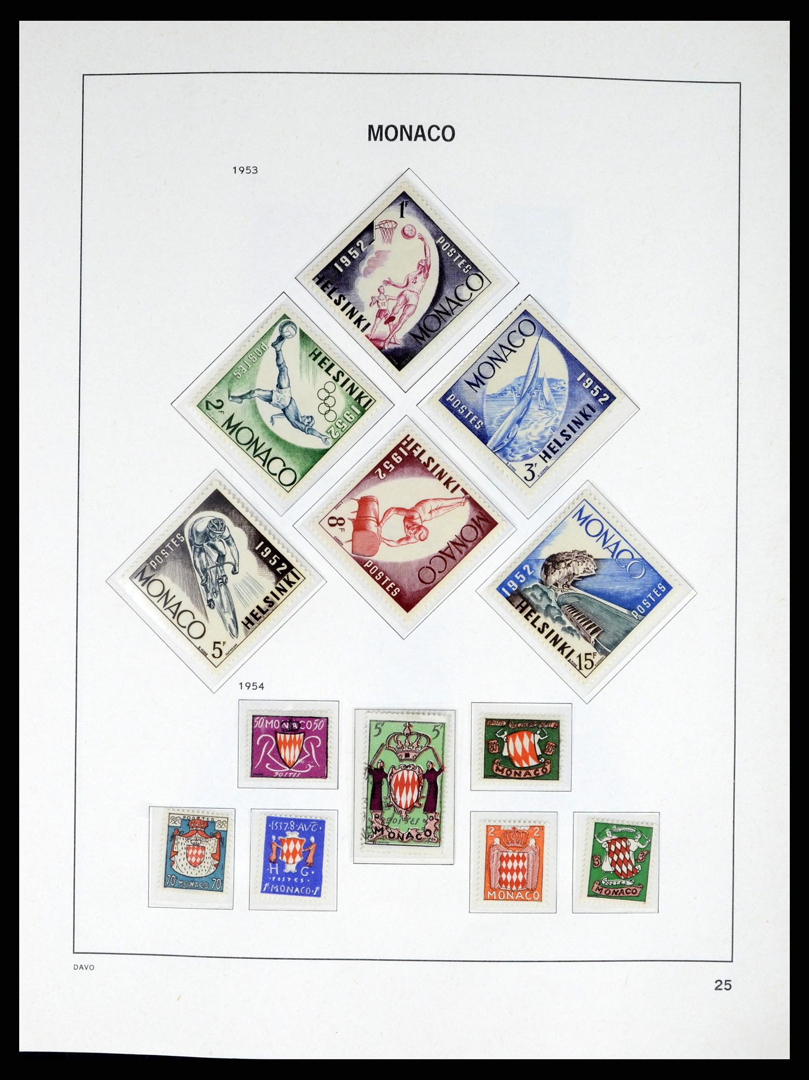 38041 0025 - Stamp collection 38041 Monaco 1885-1974.
