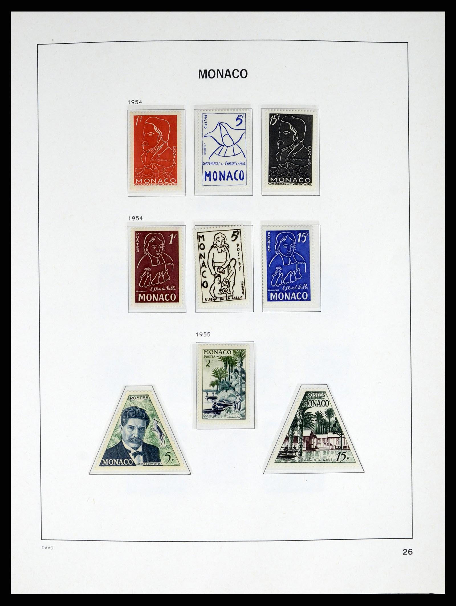 38041 0026 - Stamp collection 38041 Monaco 1885-1974.