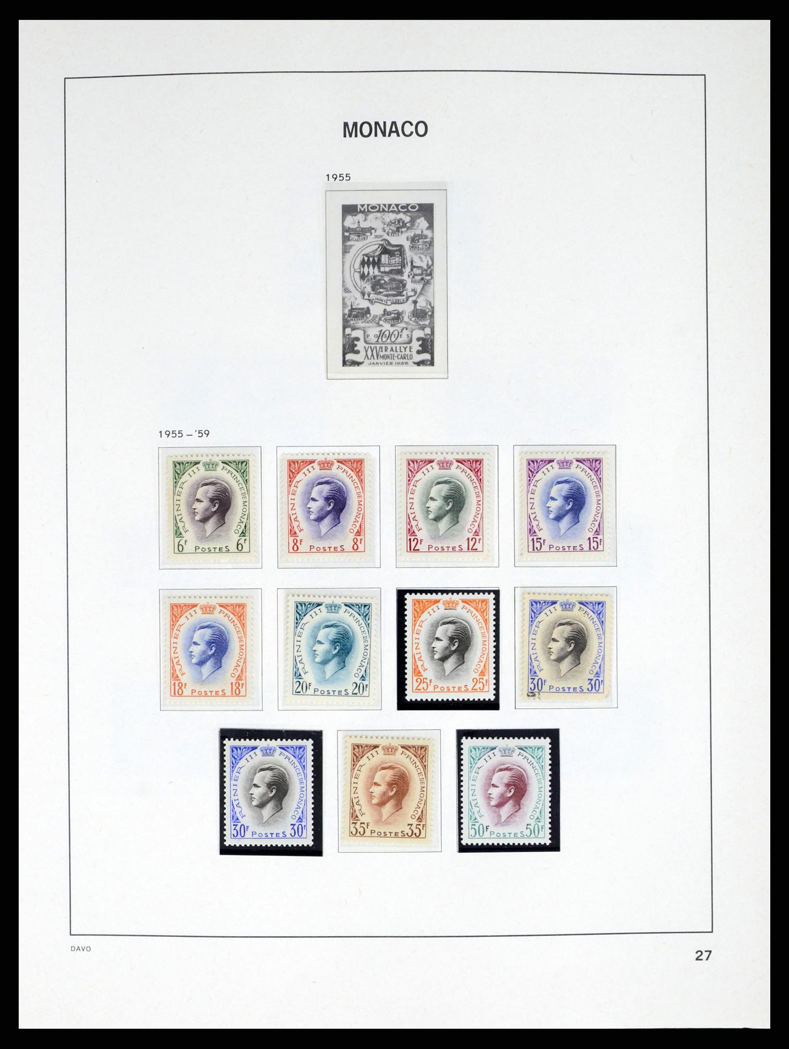 38041 0027 - Stamp collection 38041 Monaco 1885-1974.