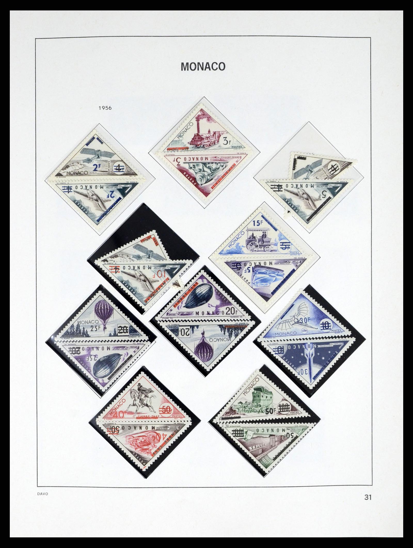 38041 0031 - Stamp collection 38041 Monaco 1885-1974.