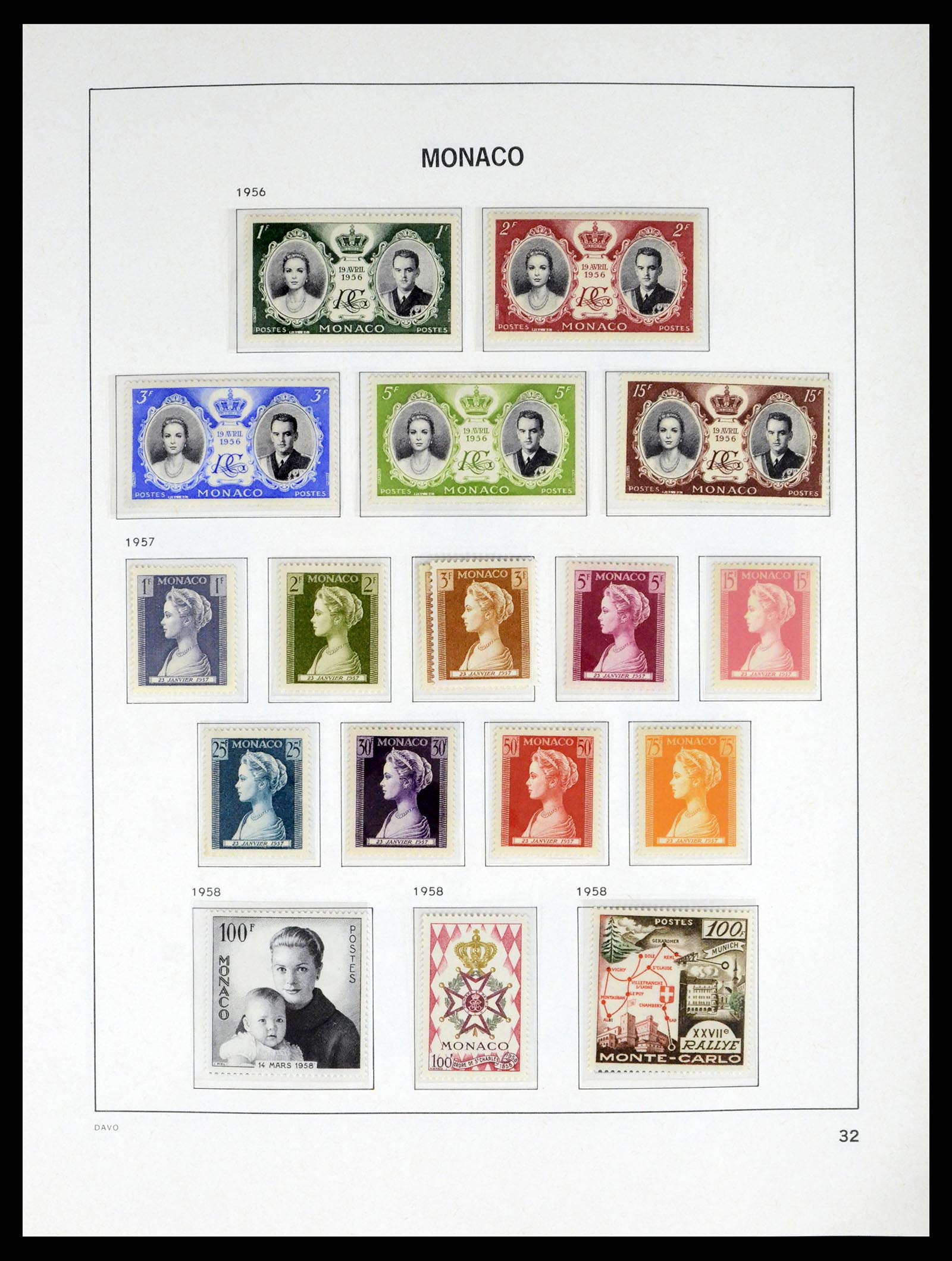 38041 0032 - Stamp collection 38041 Monaco 1885-1974.